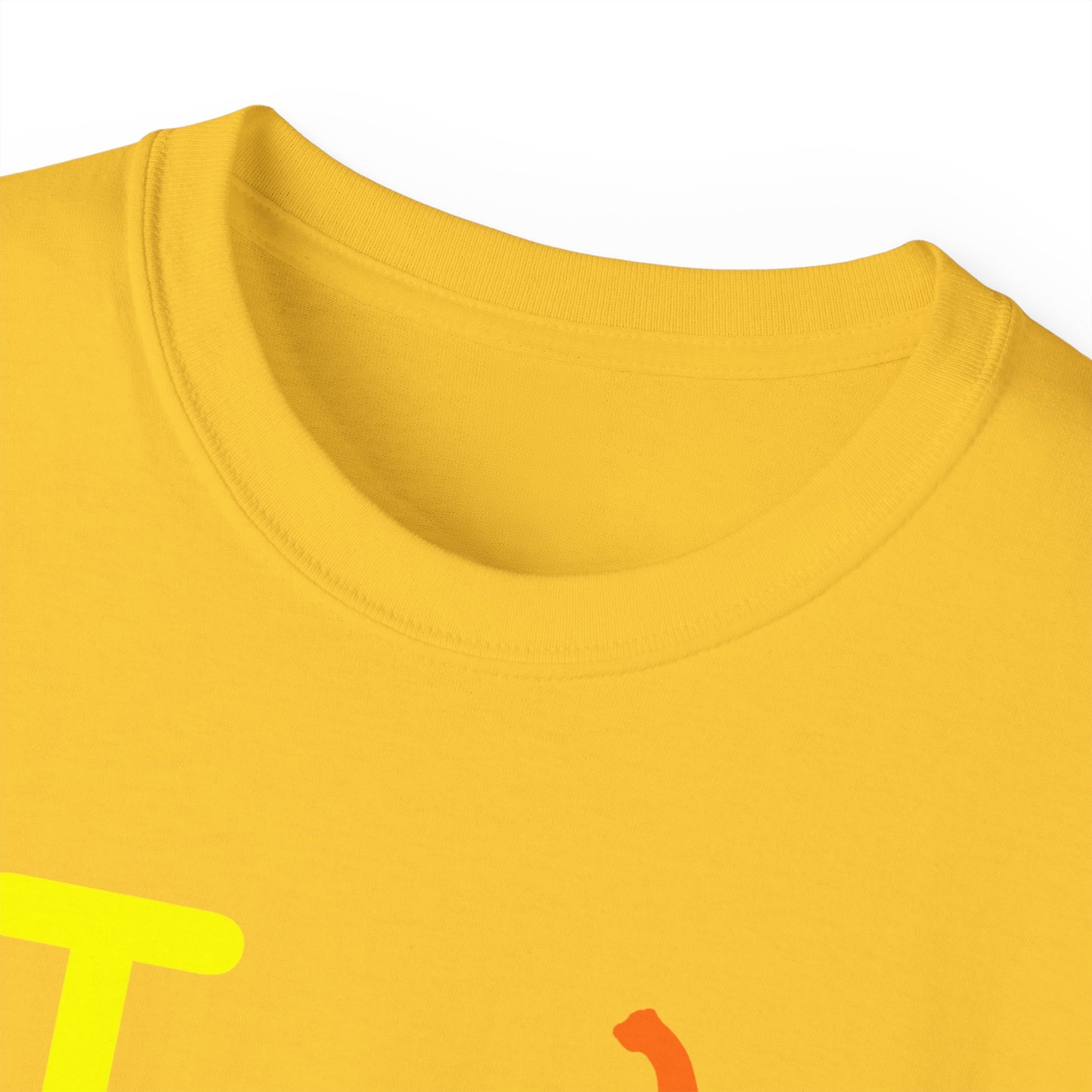 I Pumpkin LongD® Logo Cotton Tee positive yellow basic Chicago logo