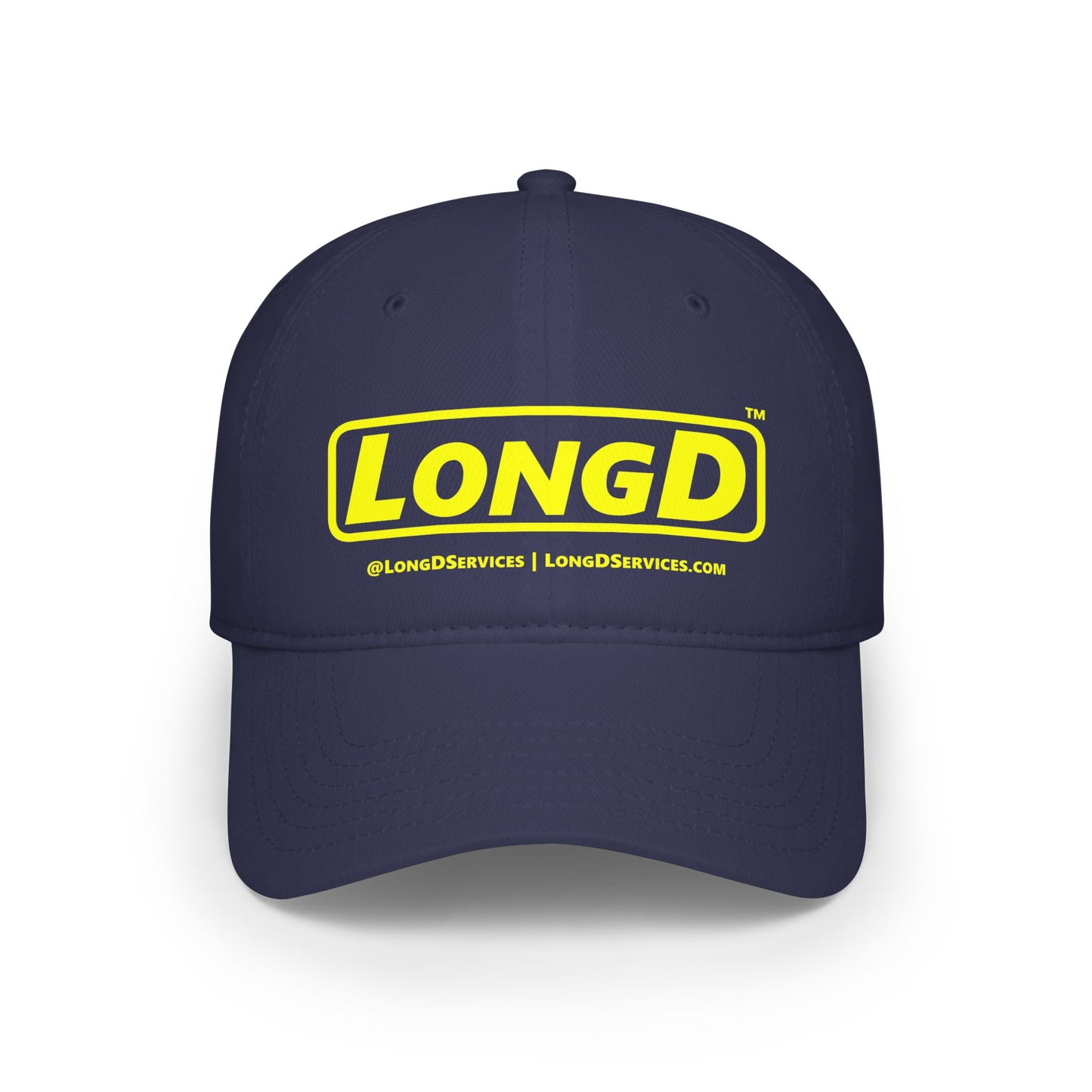 Reverse Logo 100% Cotton Velcro Baseball Cap