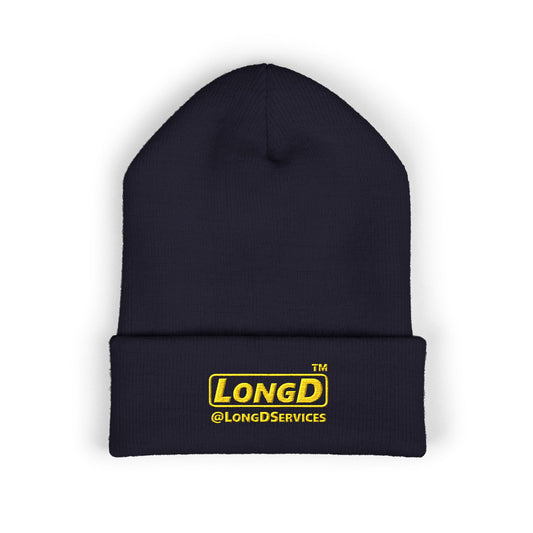 Embroidered Classic Cuffed Beanie Reverse Basic Logo
