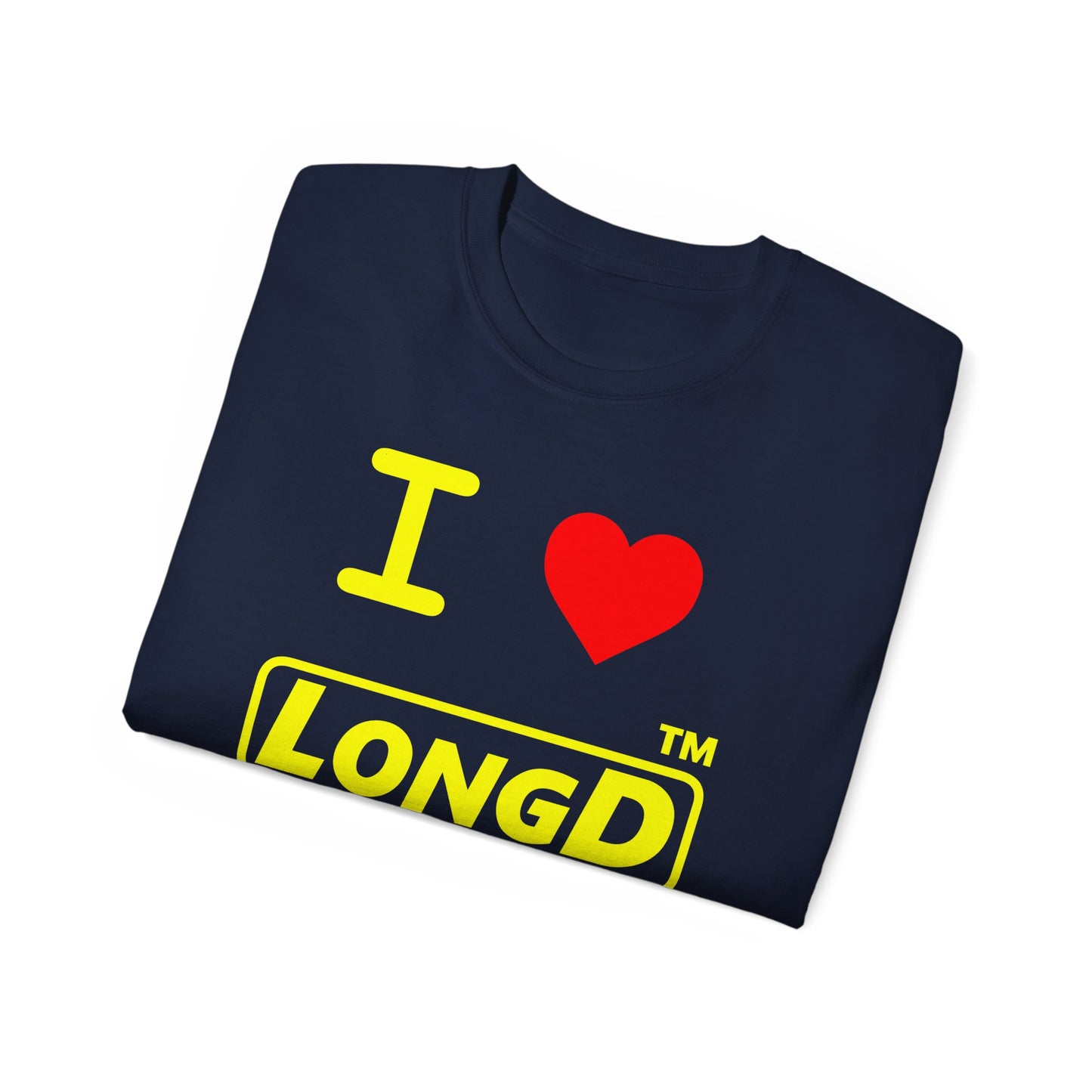 I Luv LongD® Logo Cotton Tee positive reverse basic Chicago logo