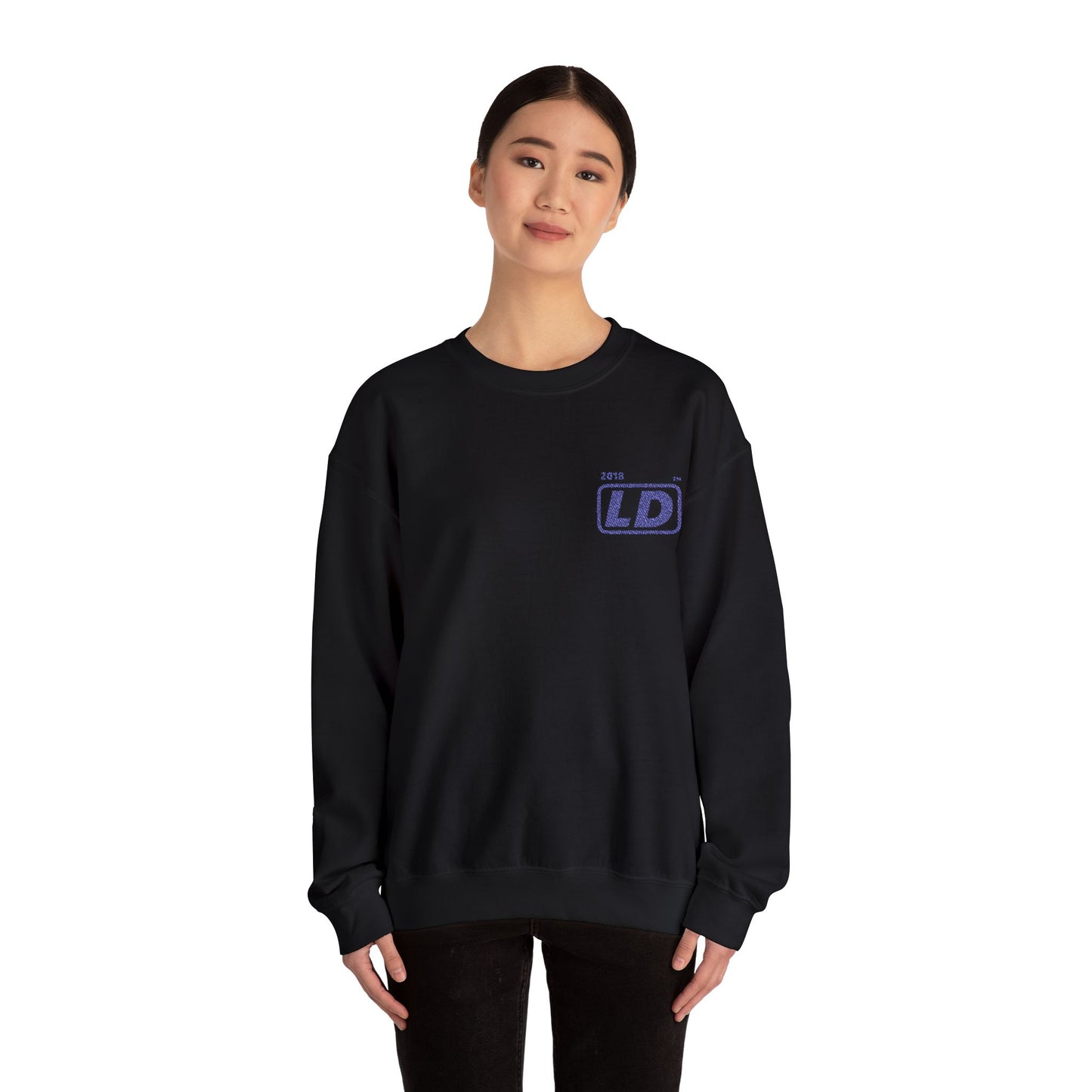 Embroidered Unisex Heavy Blend™ Crewneck Sweatshirt official basic logo initials