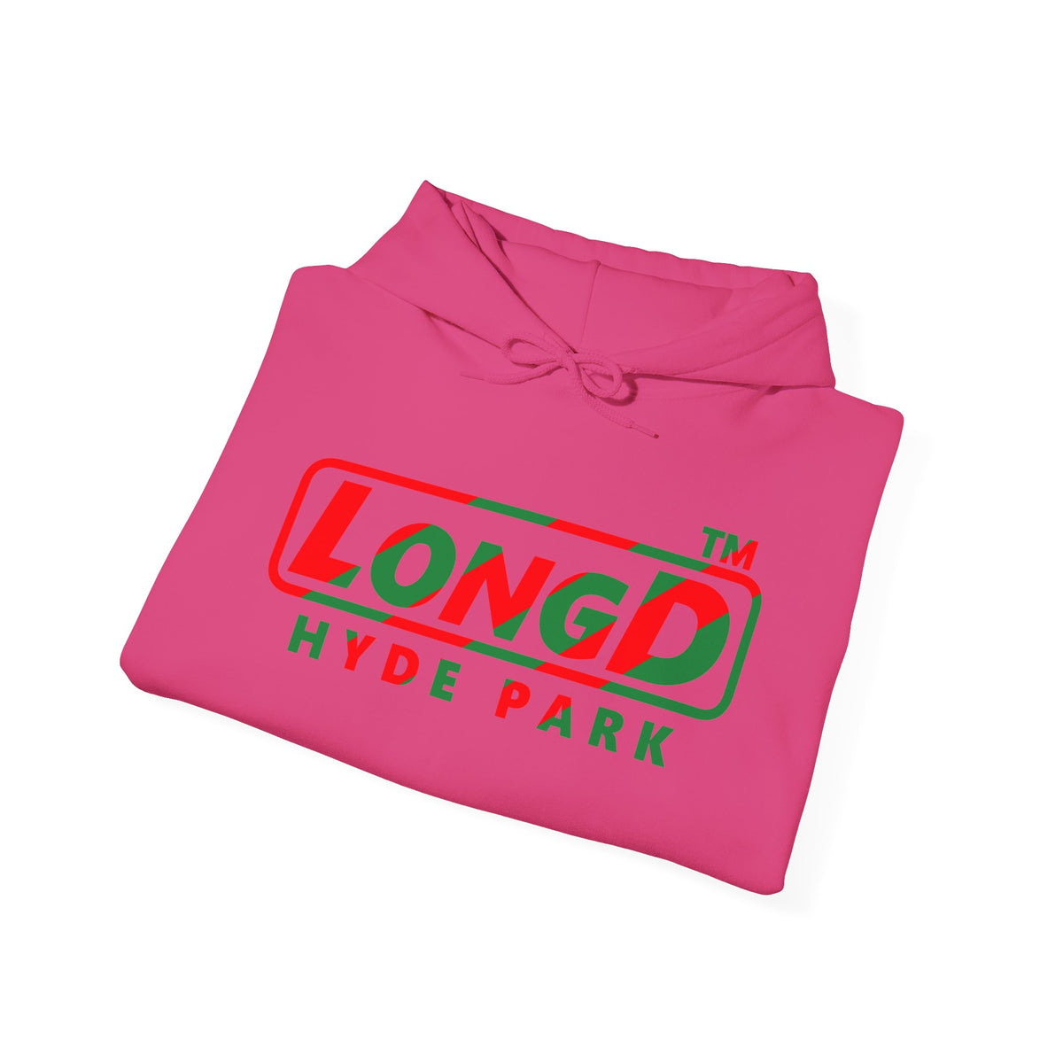 LongD Hyde Park positive pixel-weighted 6-striped logo (Xmas colors) hoodie