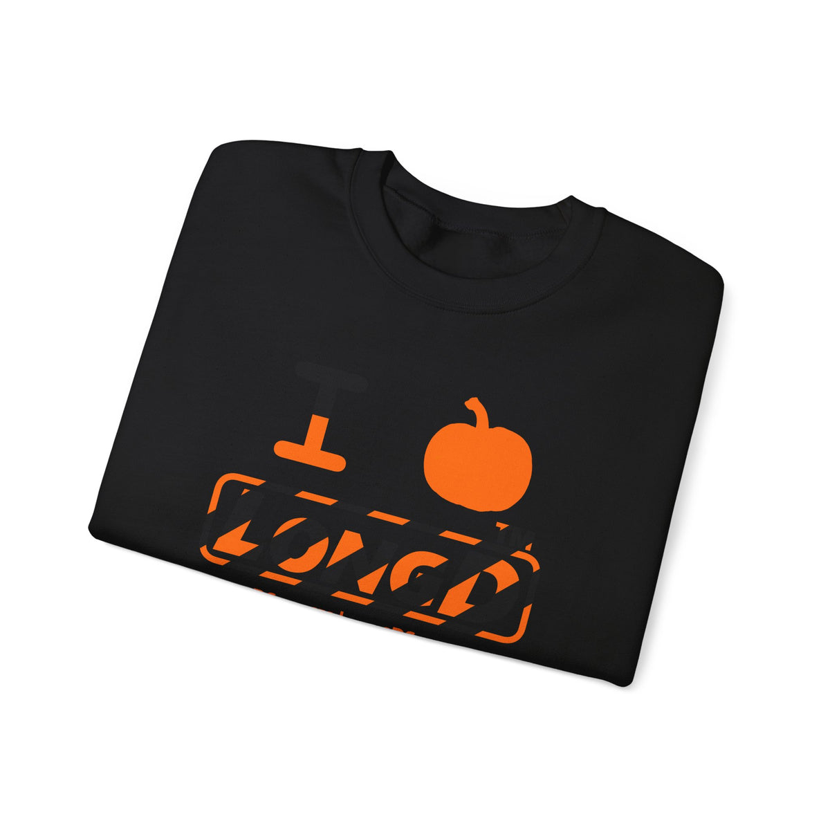I pumpkin LongD Tag-domain positive 12-striped logo crewneck sweatshirt