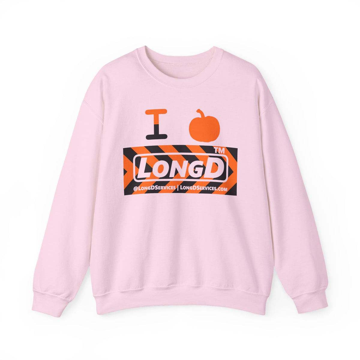 I pumpkin LongD Tag-domain negative forward chevron logo crewneck sweatshirt