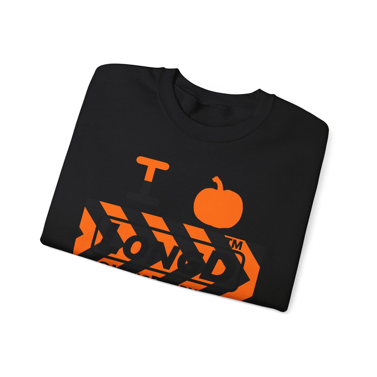 I pumpkin LongD Tag negative forward chevron logo crewneck sweatshirt