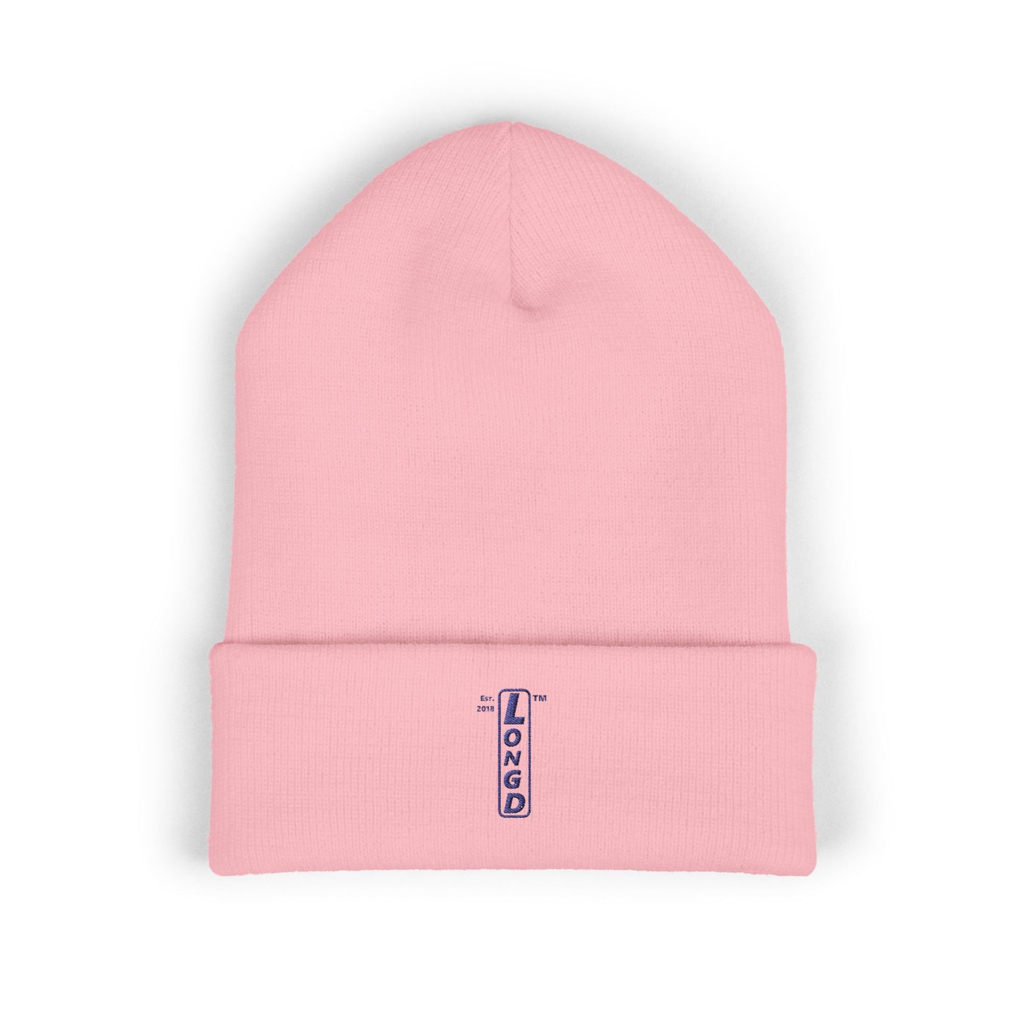 Embroidered Classic Cuffed Beanie basic official logo upright