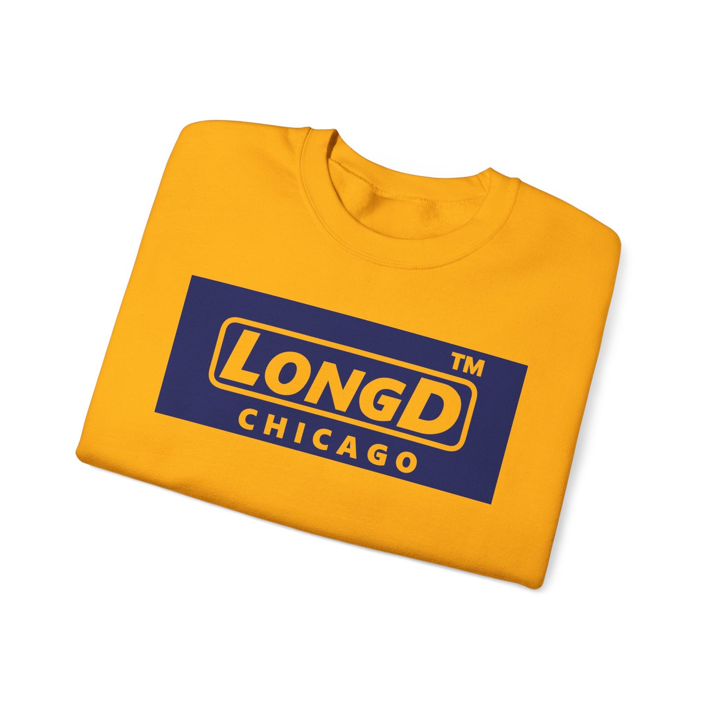 LongD negative official Chicago logo crewneck sweatshirt