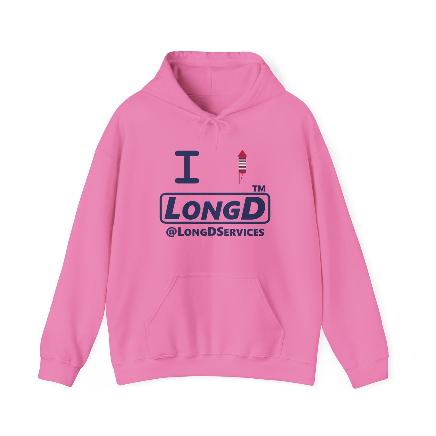 I firecracker LongD® positive basic official tag logo hoodie