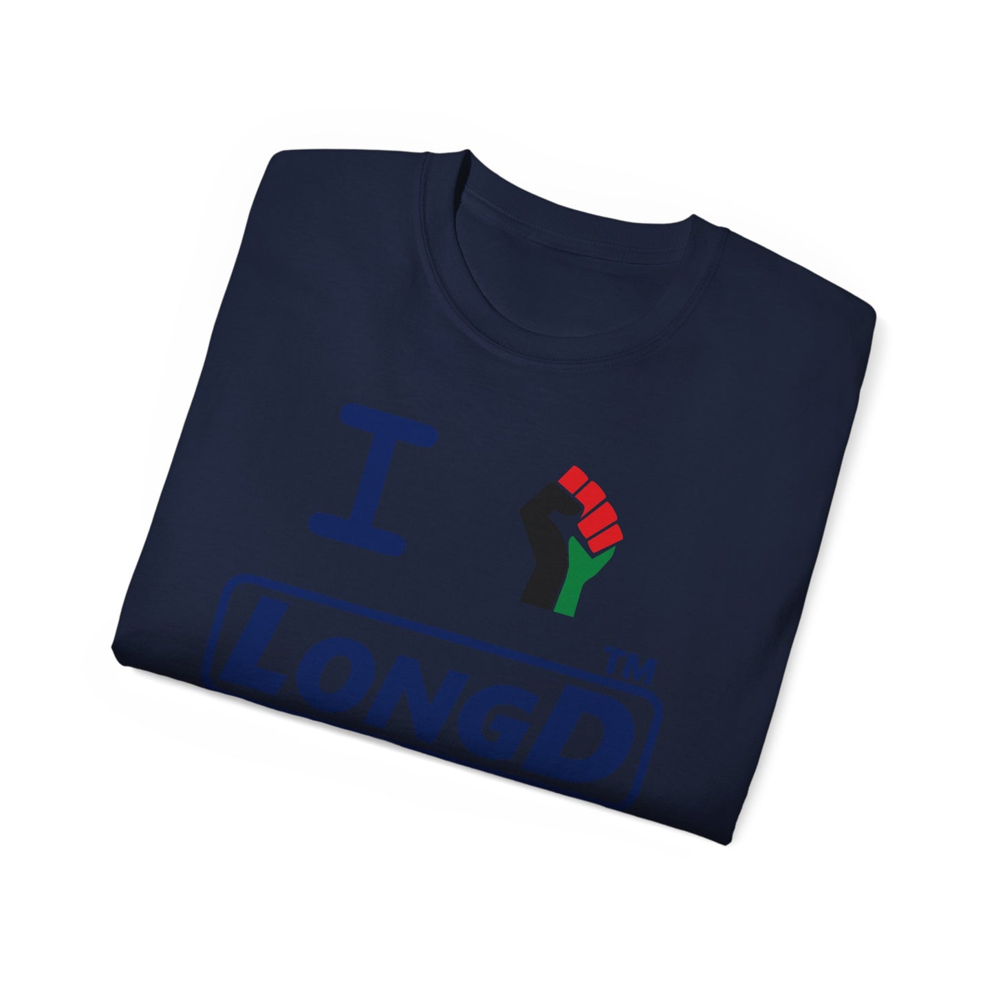 I fist LongD official Hyde Park logo 4-print cotton tee with multicolored fist