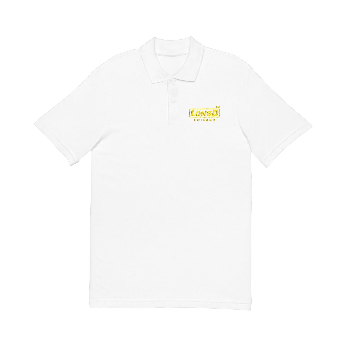 Embroidered LongD Reverse Basic Chicago Logo Polo shirt