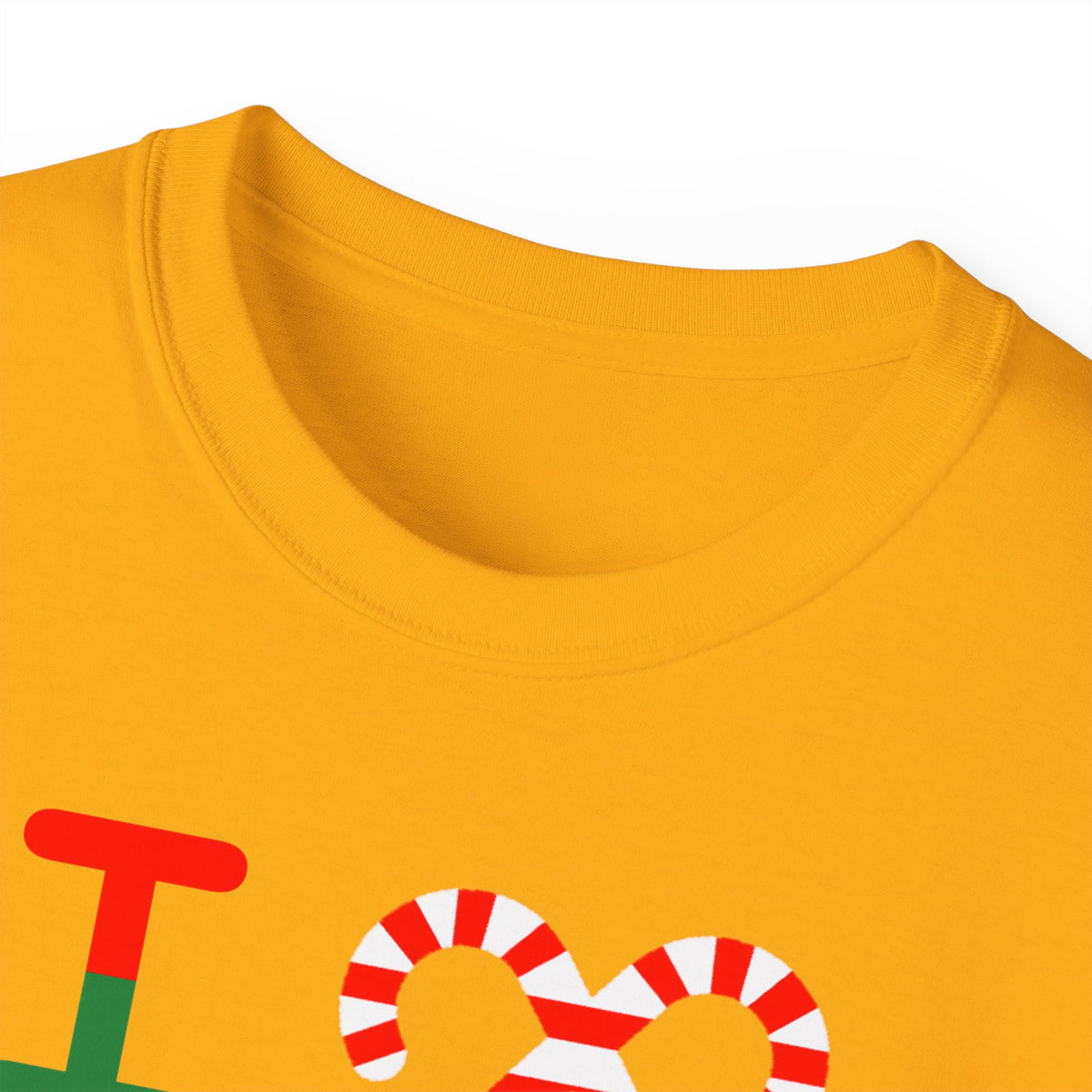 I candy cane LongD Chicago negative leftward chevron logo cotton tee