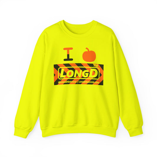 I pumpkin LongD Tag-domain negative forward chevron logo crewneck sweatshirt