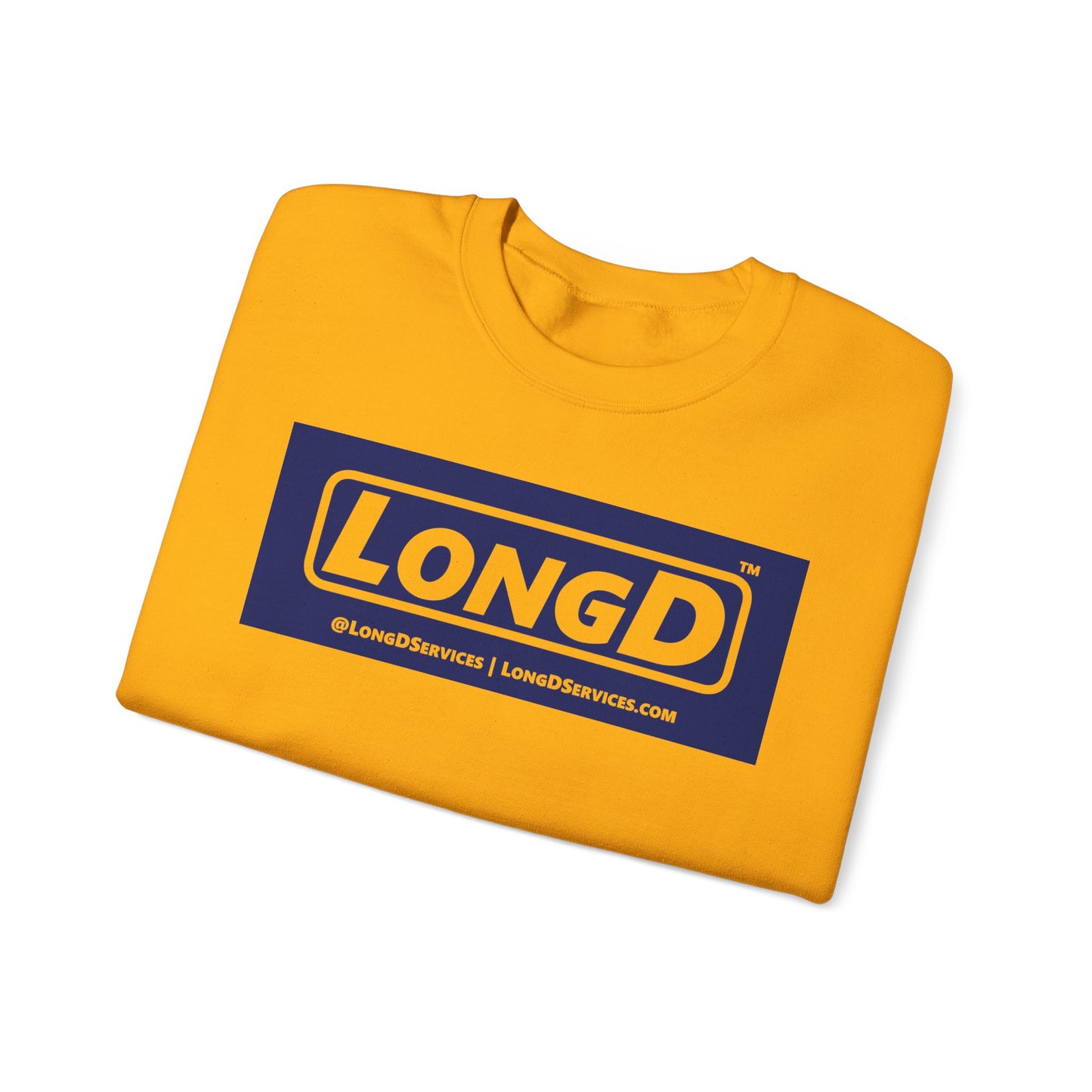 LongD negative official original logo crewneck sweatshirt