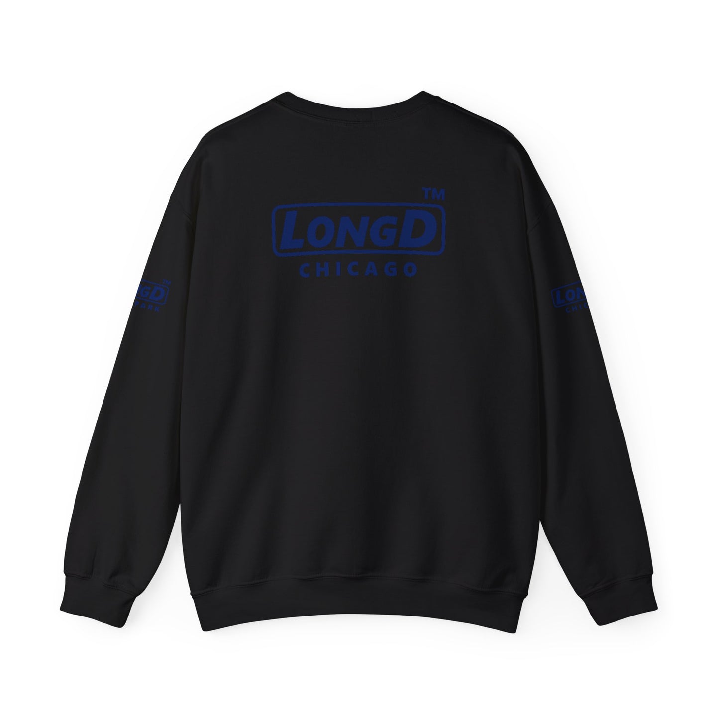 LongD official 4-print original logo crewneck sweatshirt