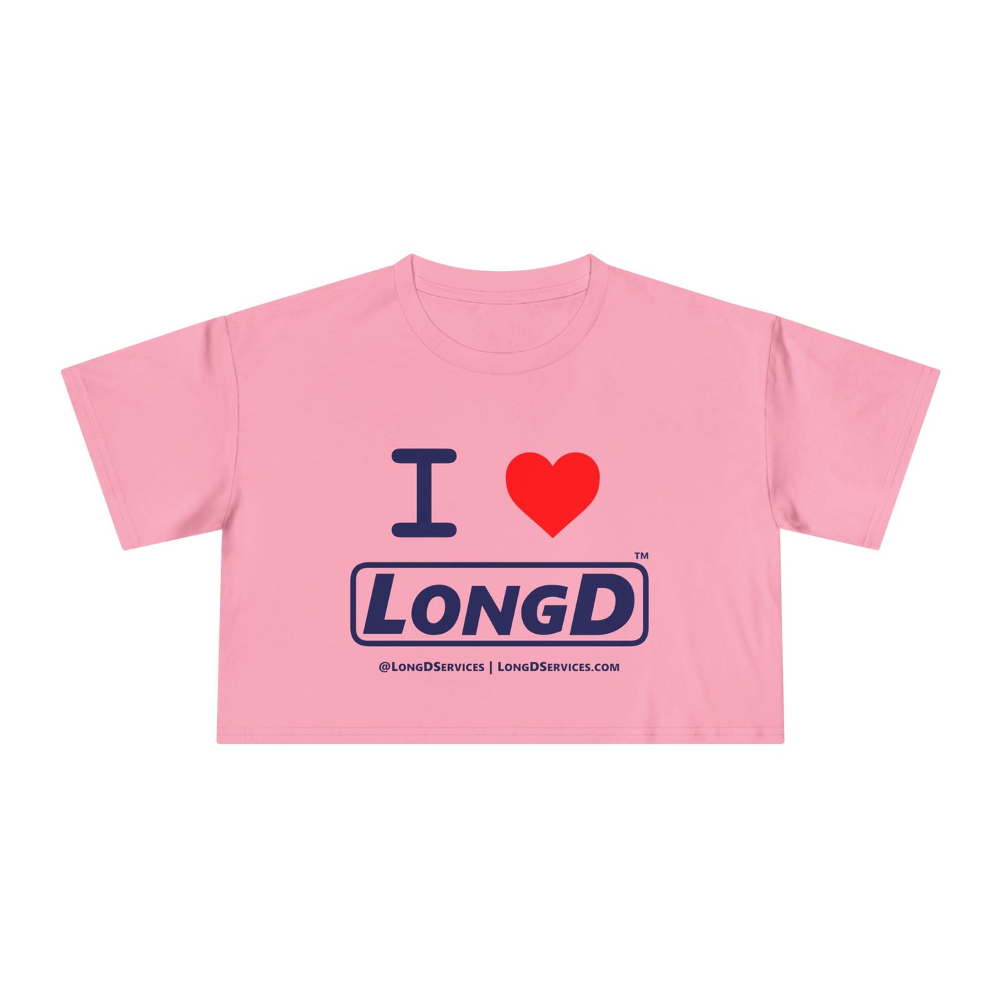 I Luv LongD Logo Women's Crop Tee (positive official)