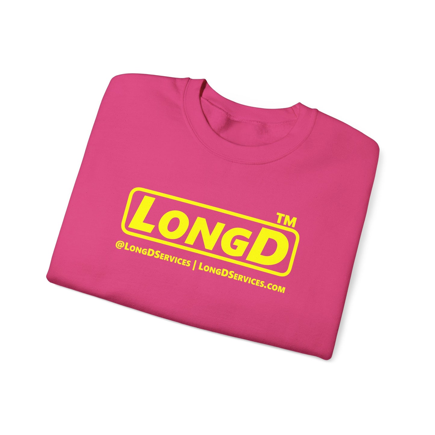 LongD Tag-domain positive alternate basic logo crewneck sweatshirt