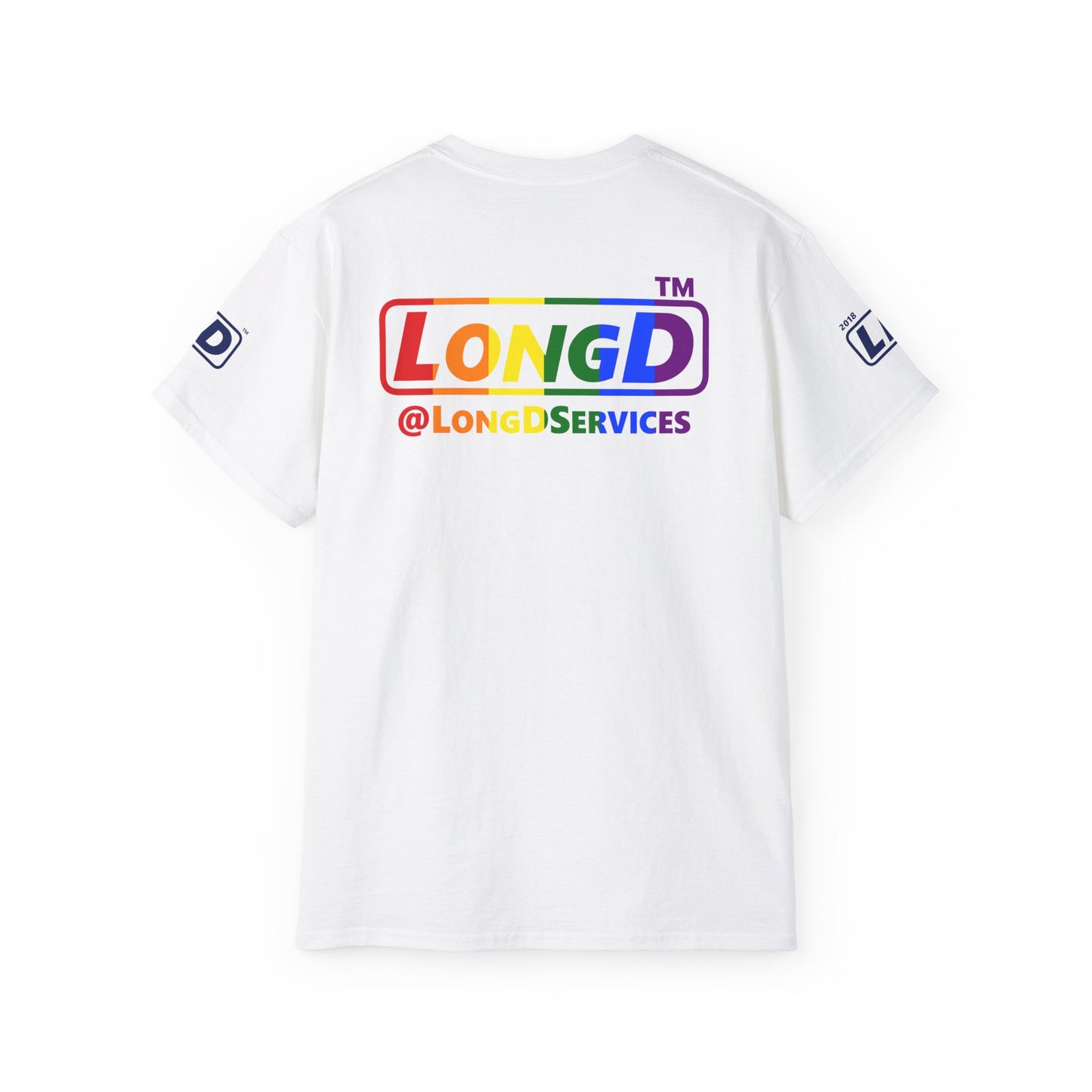 I Luv LongD official Chicago 4-print logo cotton tee (Pride colors)