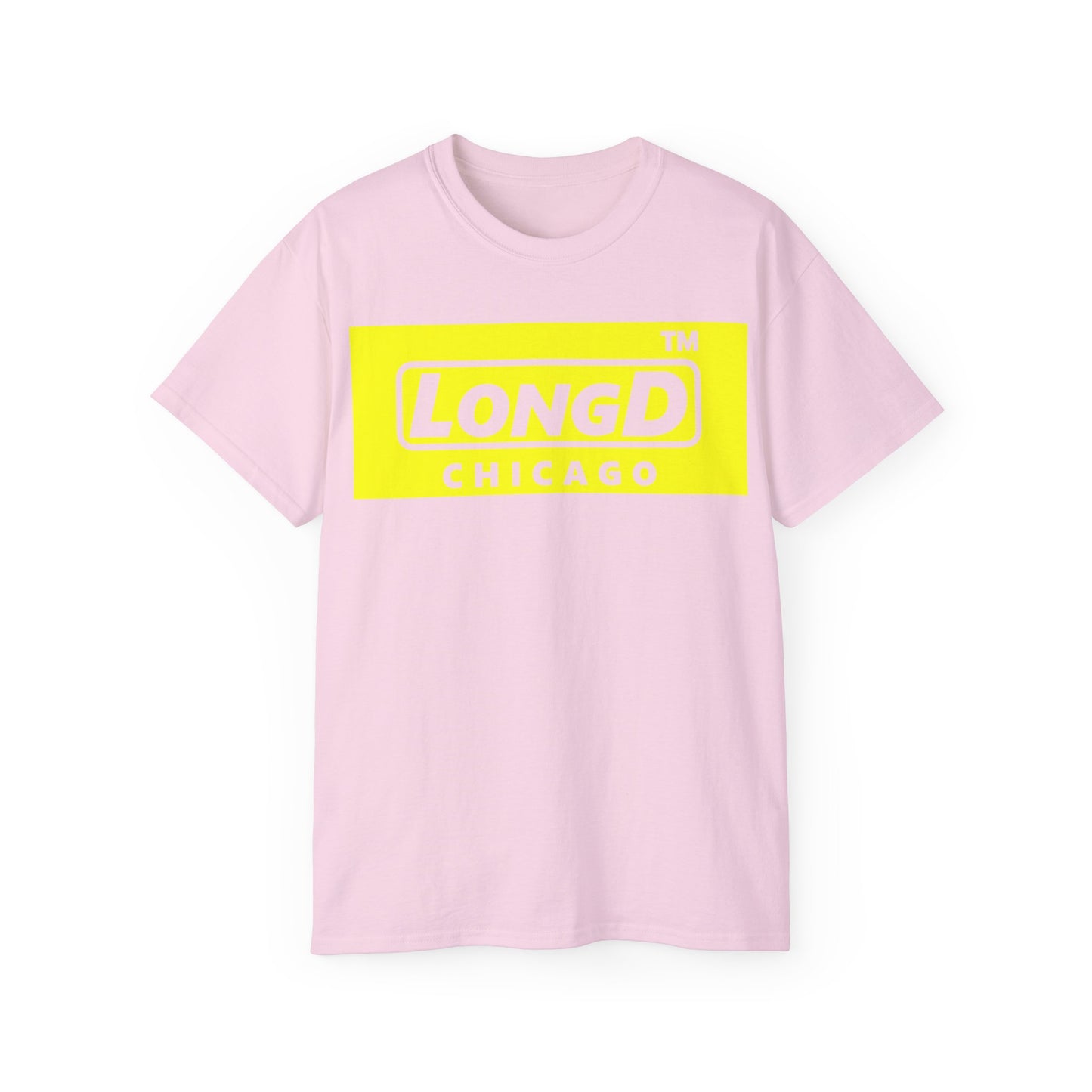 LongD® Logo Cotton Tee negative reverse basic Chicago logo