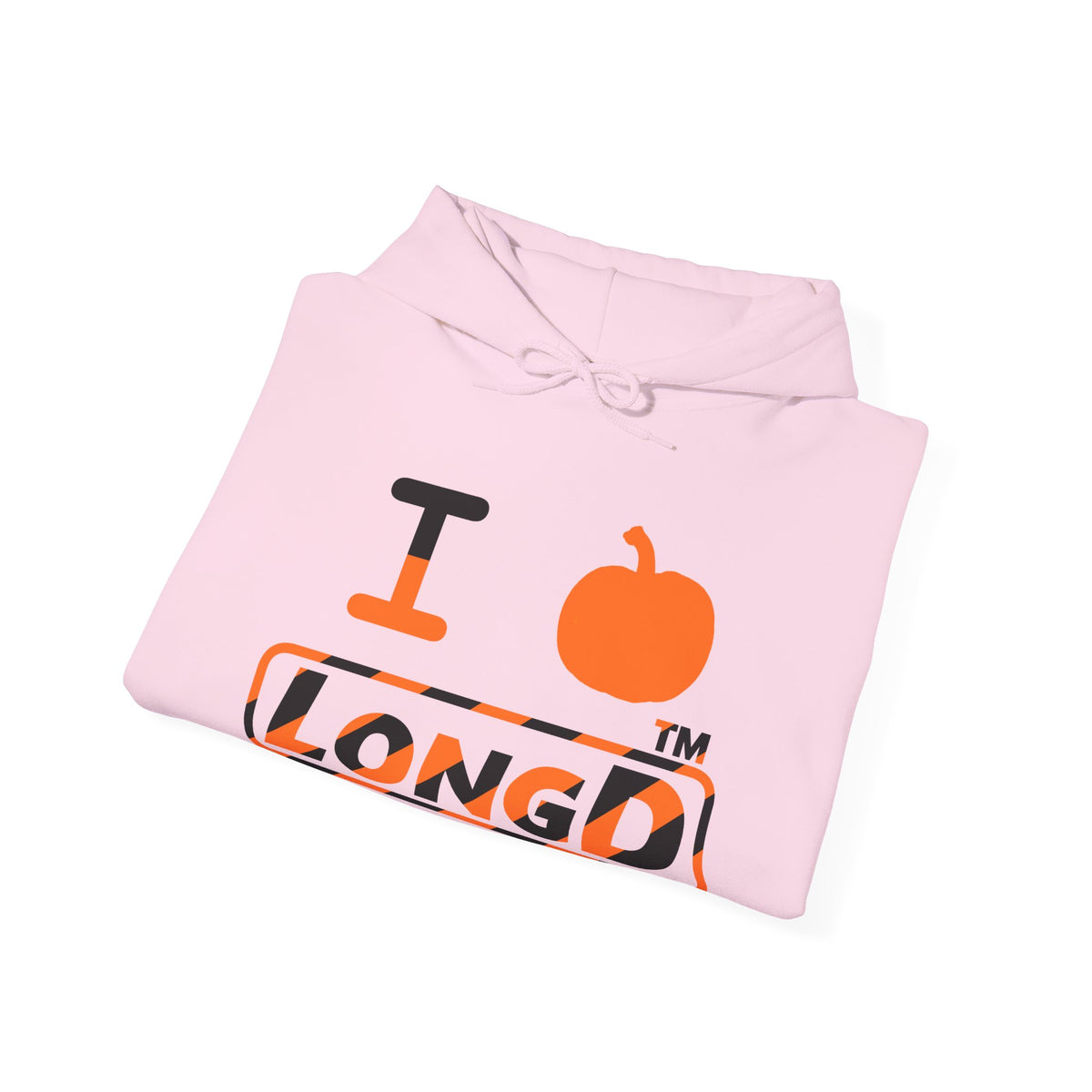 I pumpkin LongD Tag-domain positive 12-striped logo hoodie