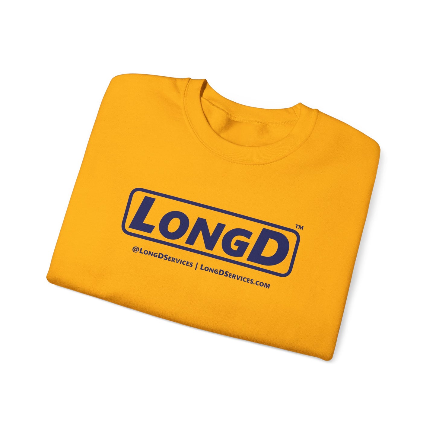 LongD official 4-print original logo crewneck sweatshirt