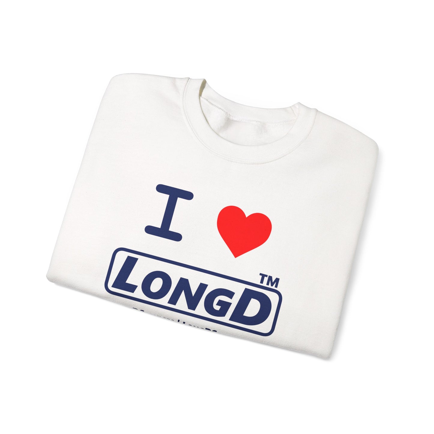 I Luv LongD Tag-domain positive official basic logo crewneck sweatshirt