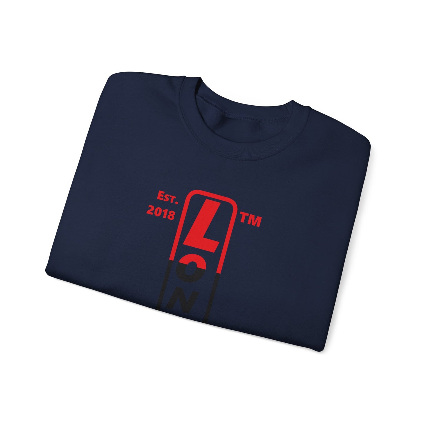 LongD positive horizontal 3-striped Hyde Park 4-print upright logo crewneck sweatshirt (Juneteenth colors)