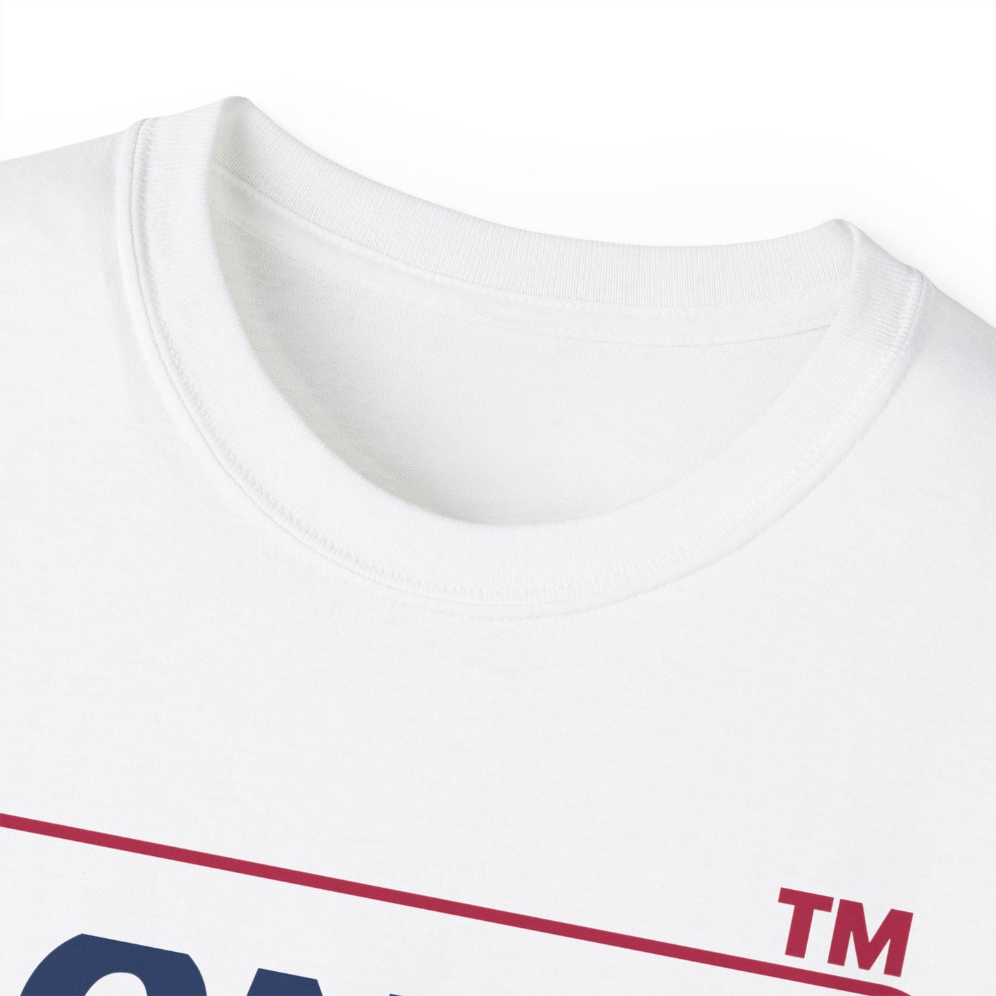 LongD positive horizontal 6-striped Hyde Park logo cotton tee (patriotic colors)