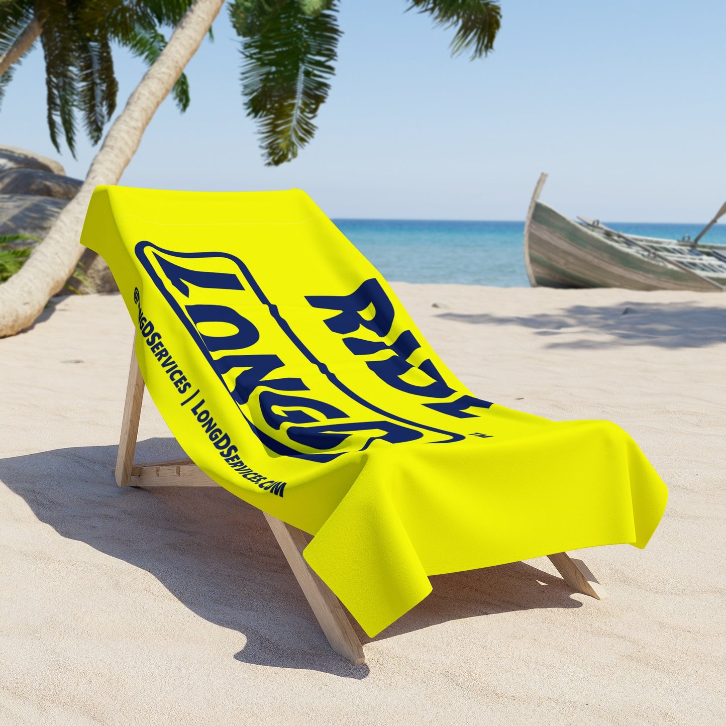 Ride LongD Logo Beach Towel