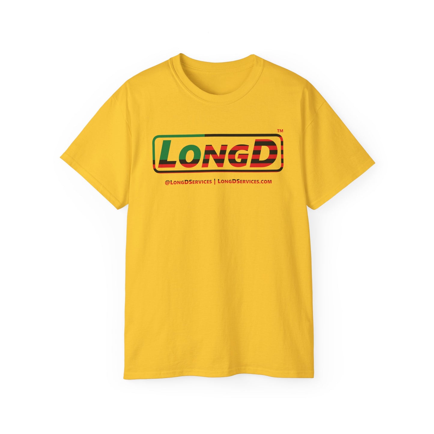 LongD® Logo Cotton Tee Juneteenth positive flag