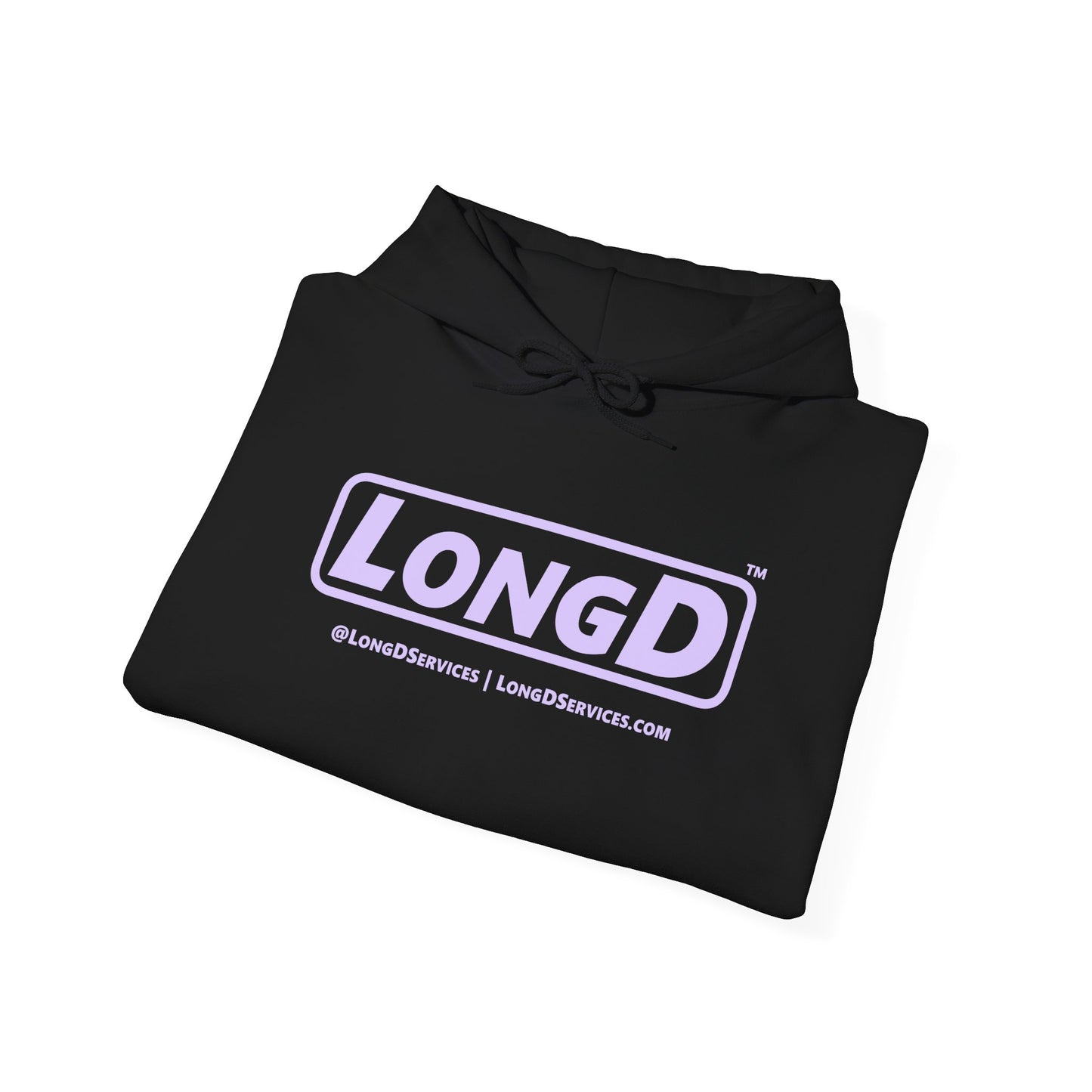 LongD® Logo Hoodie pastel purple text
