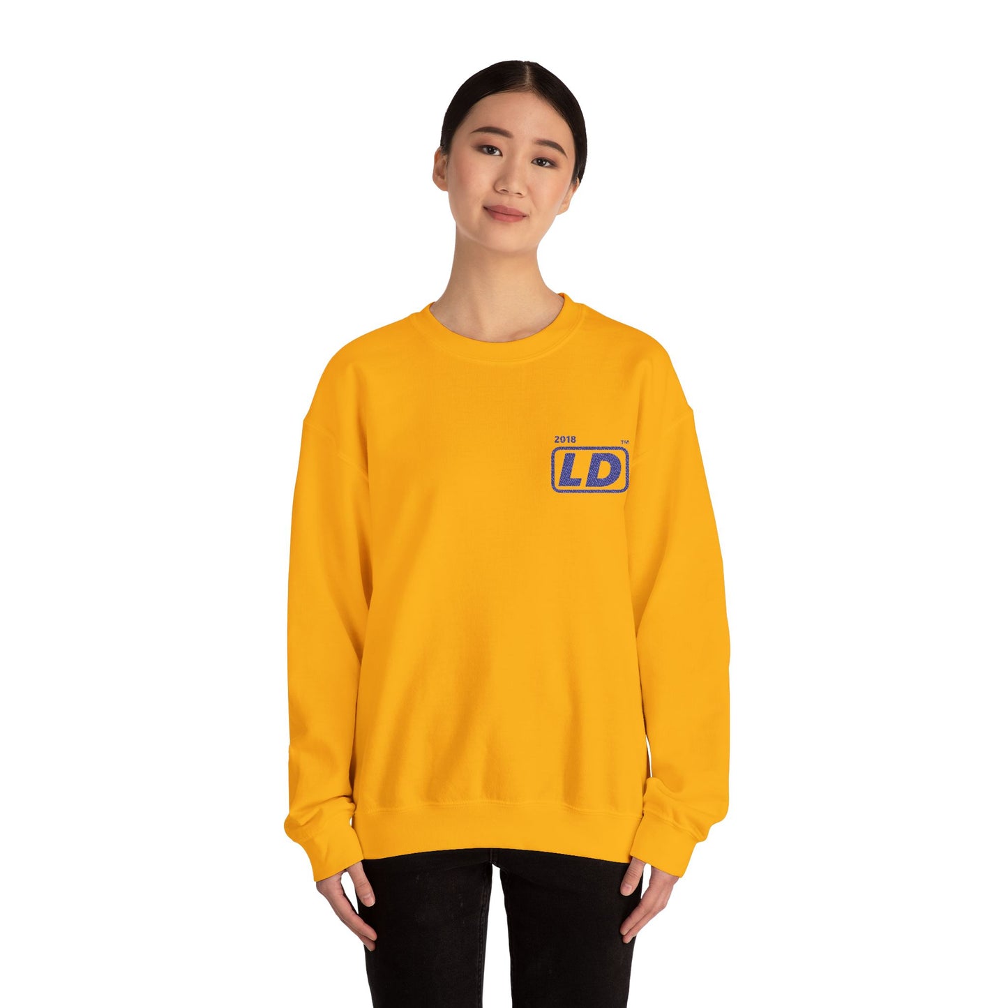 Embroidered Unisex Heavy Blend™ Crewneck Sweatshirt official basic logo initials