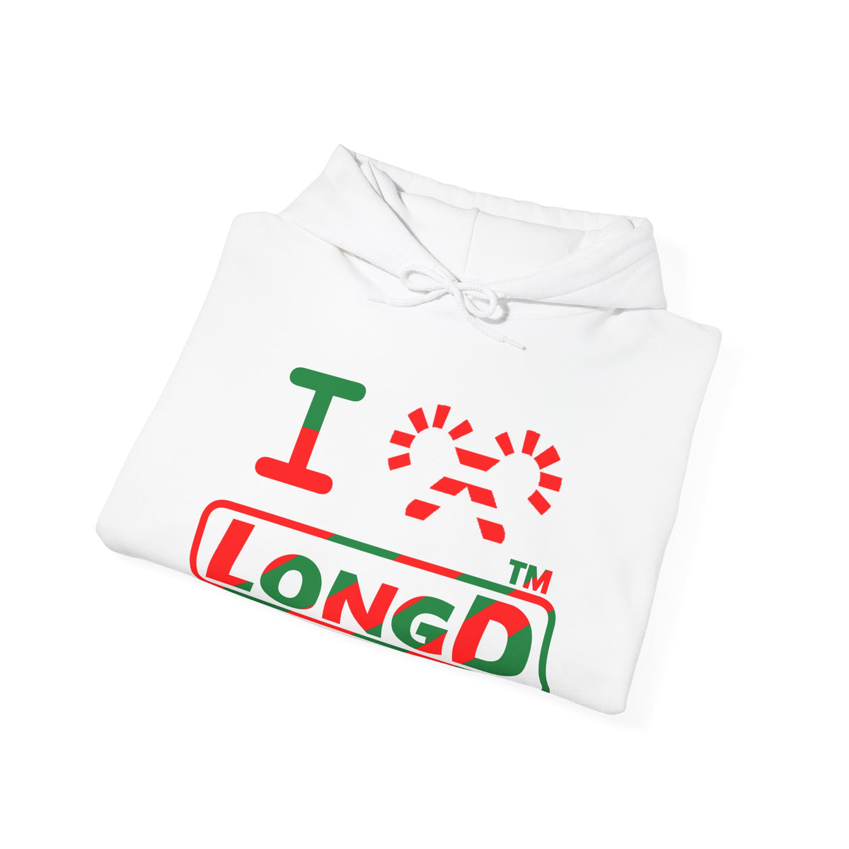 I candy cane LongD Chicago positive pixel-weighted 6-striped logo hoodie