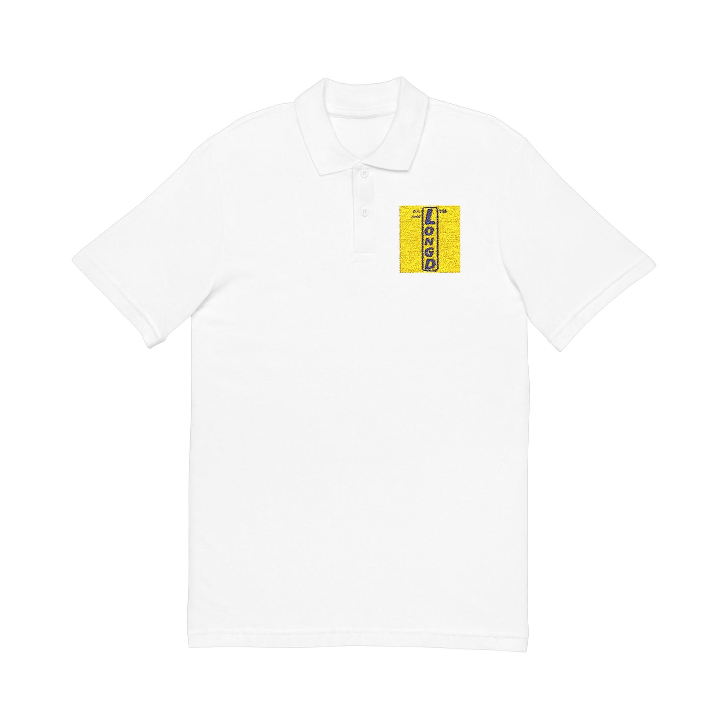 Embroidered LongD official logo upright polo shirt