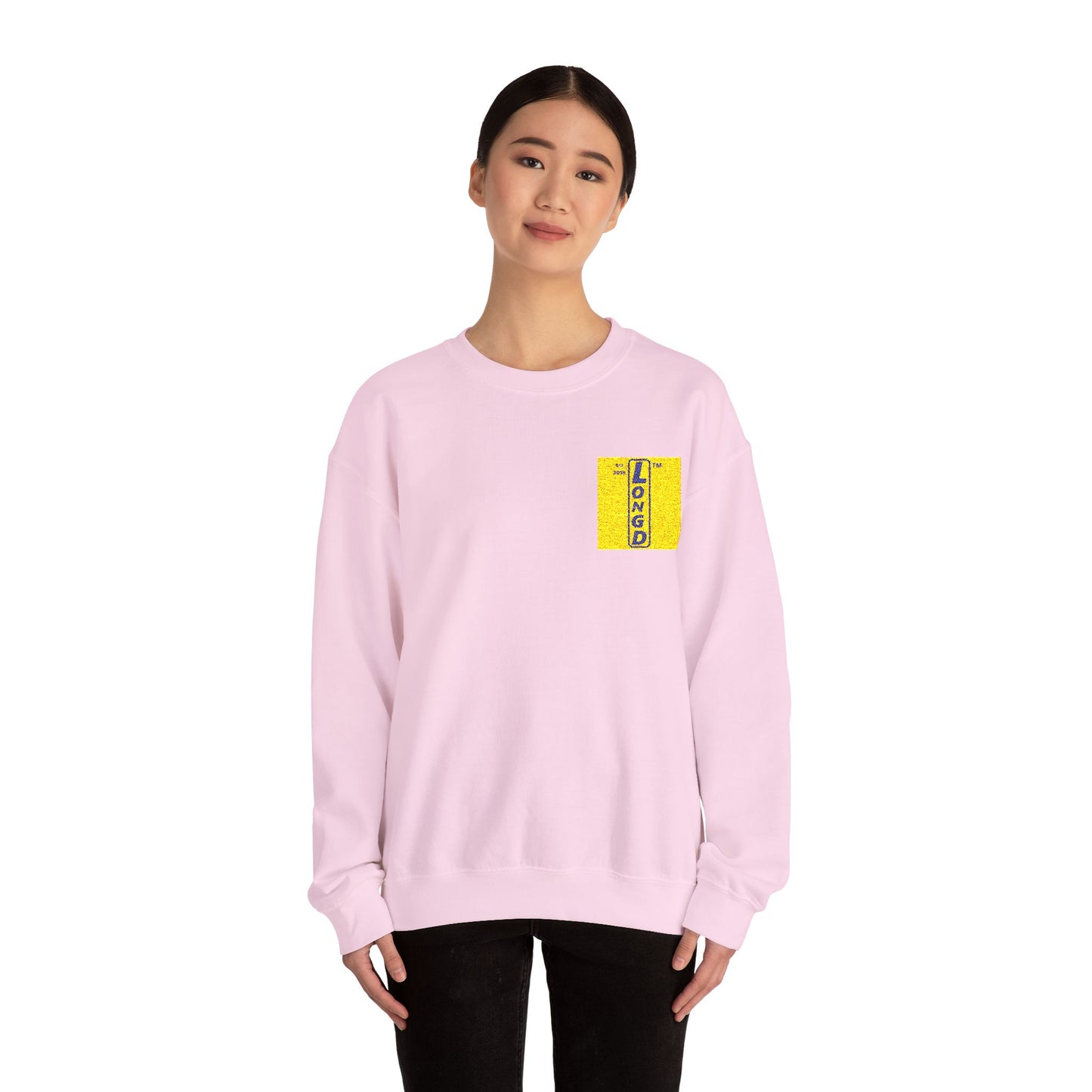 Embroidered Unisex Heavy Blend™ Crewneck Sweatshirt official logo upright