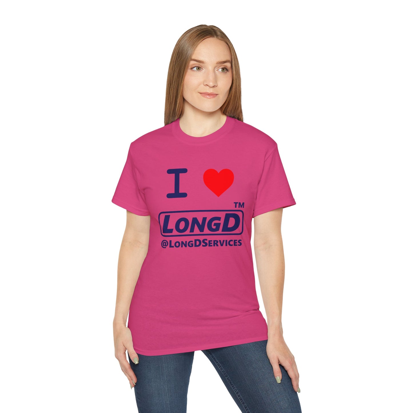 I Luv LongD® Logo Cotton Tee positive official basic logo