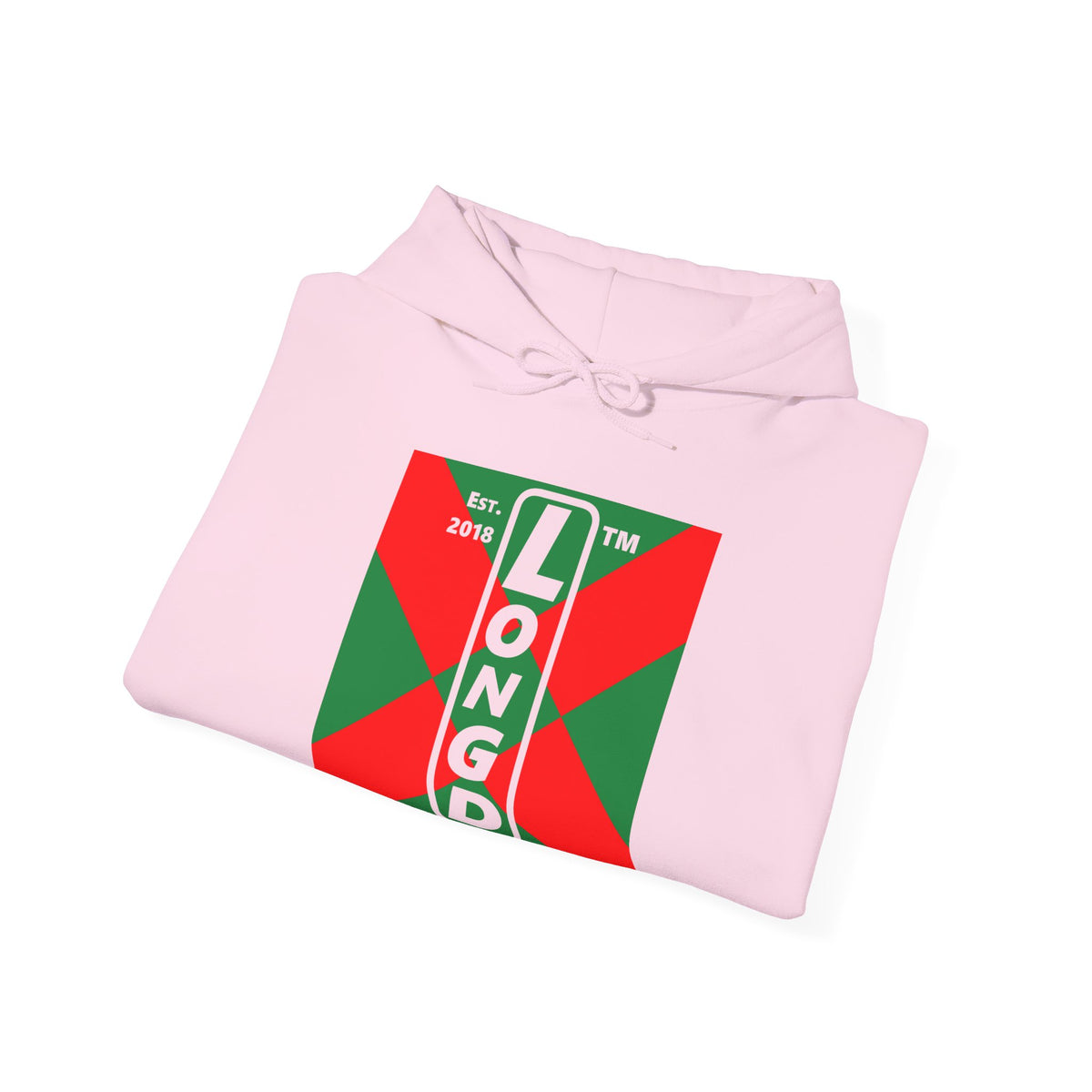 LongD Chicago negative upright argyle x logo (Xmas colors) hoodie