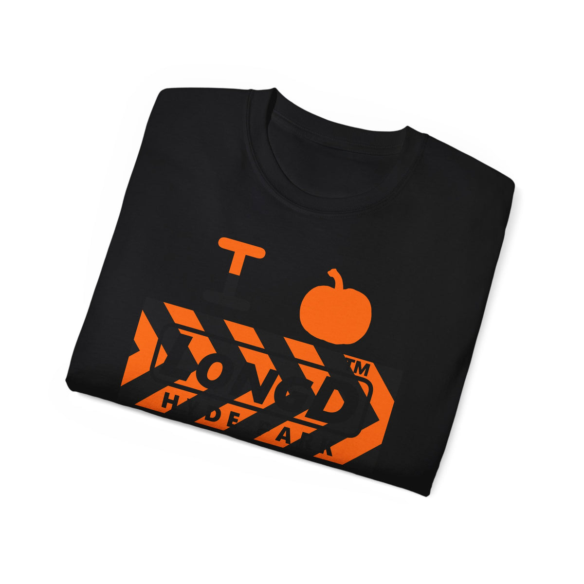 I pumpkin LongD Hyde Park negative forward chevron logo cotton tee