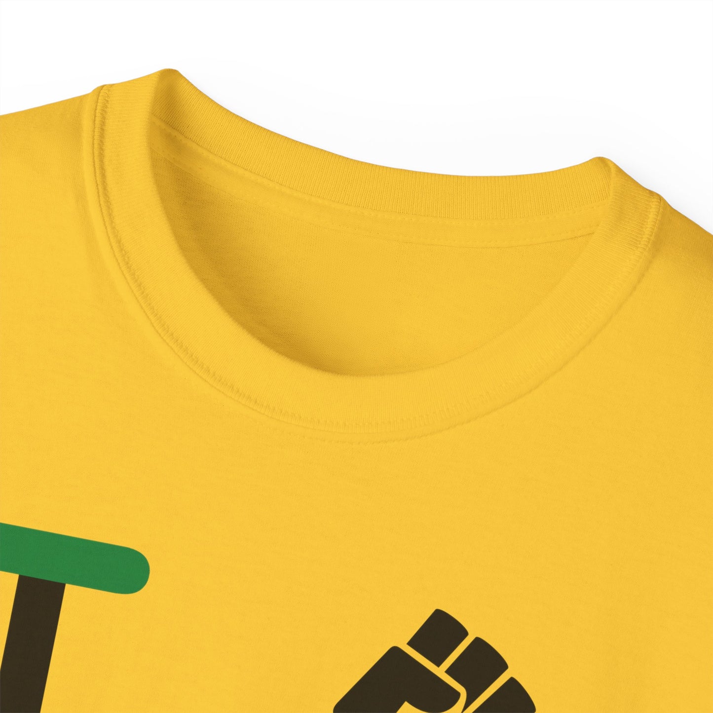 I fist LongD negative flag tag logo 4-print cotton tee