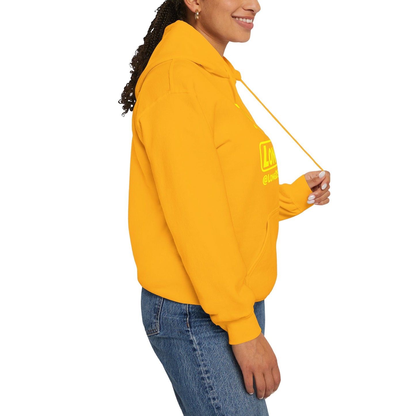 I Pumpkin LongD® Logo Hoodie yellow basic tag logo