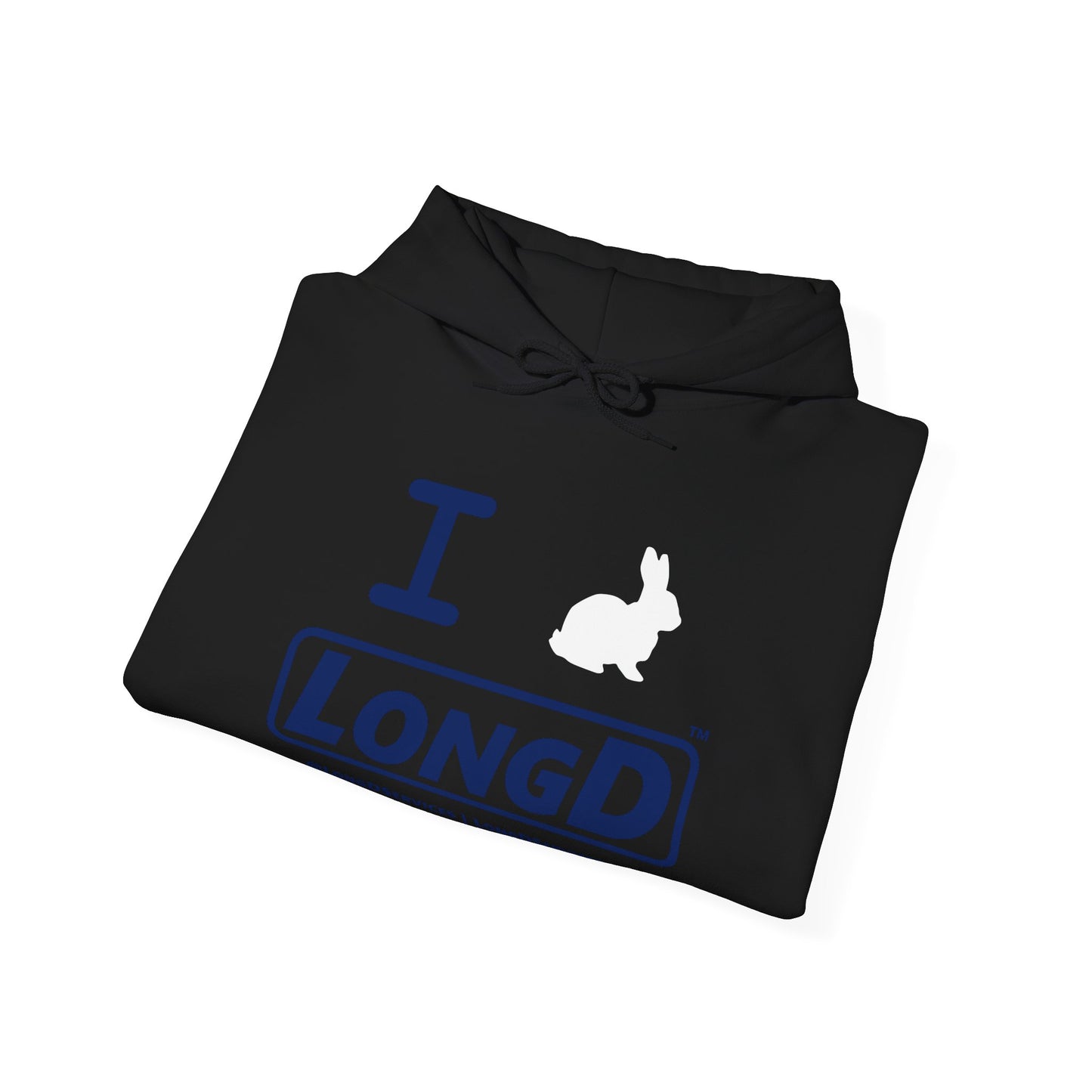 I Bunny LongD® Official Logo Hoodie (White Easter Bunny)