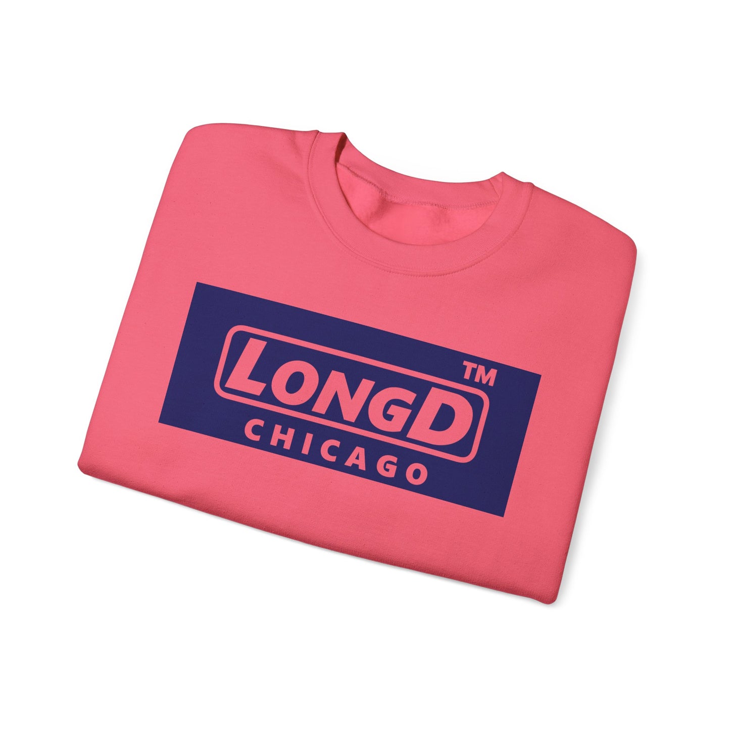 LongD negative official Chicago logo crewneck sweatshirt
