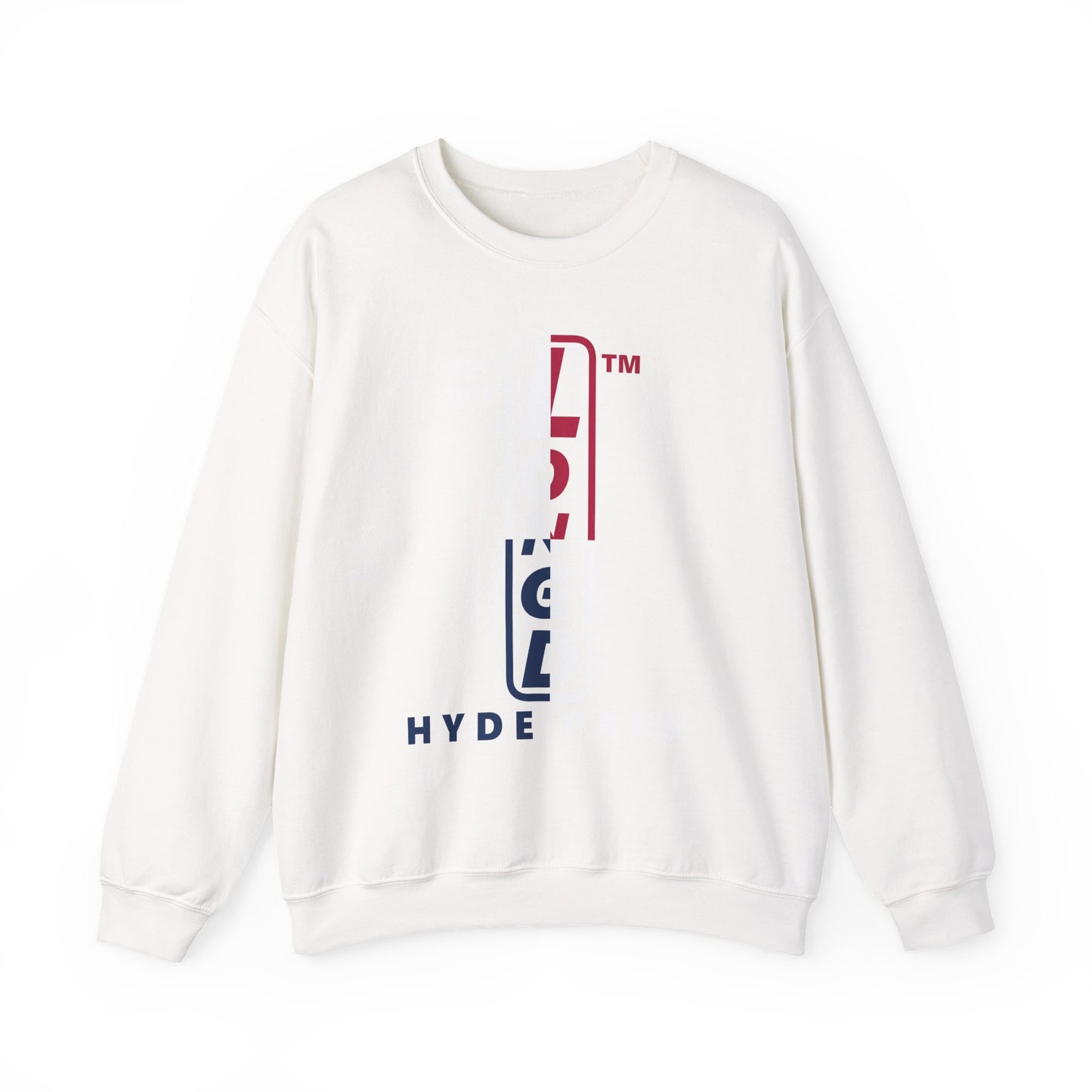 LongD positive quarters Hyde Park upright logo crewneck sweatshirt (patriotic colors)