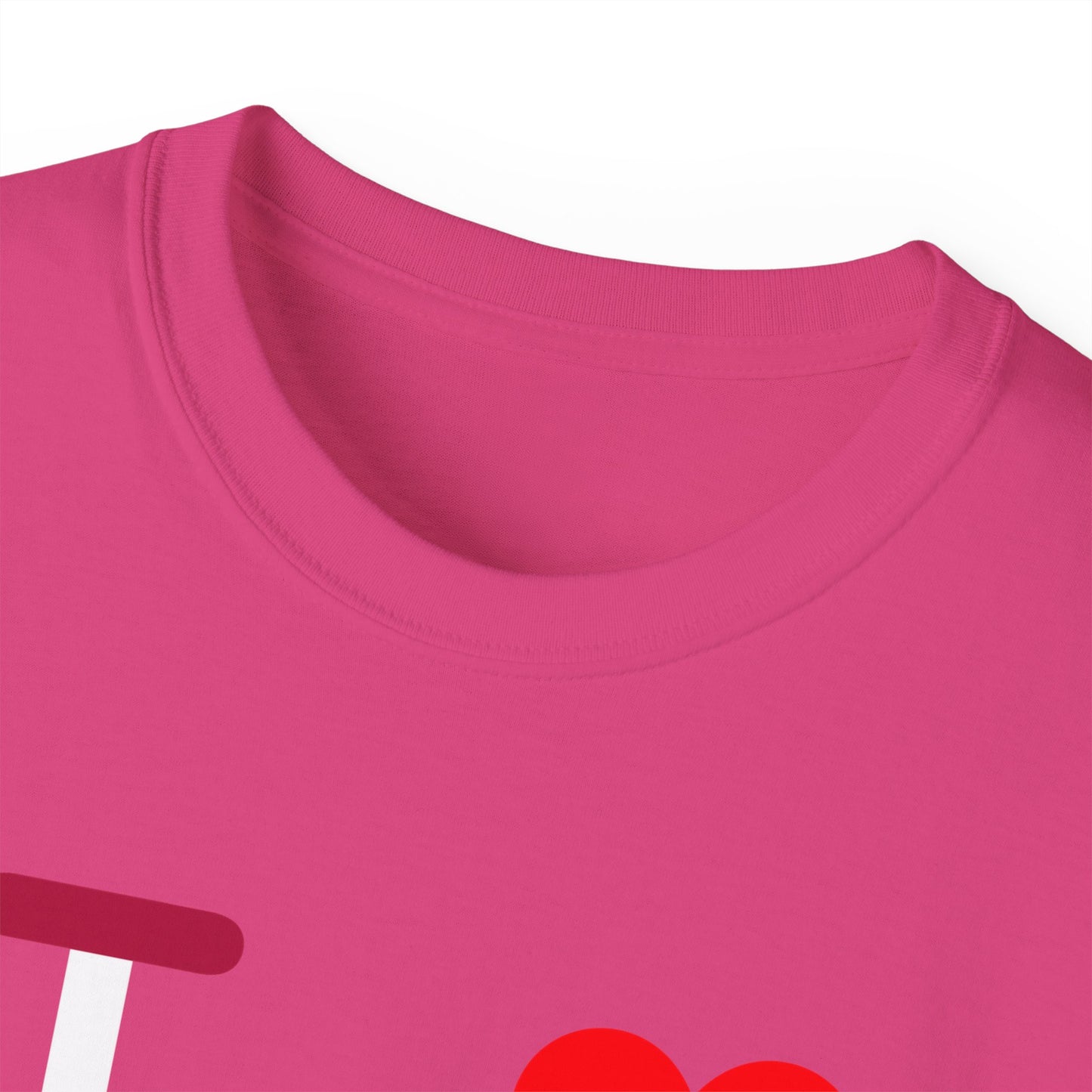 I Luv LongD® Logo Cotton Tee Red, White and Blue positive elements text