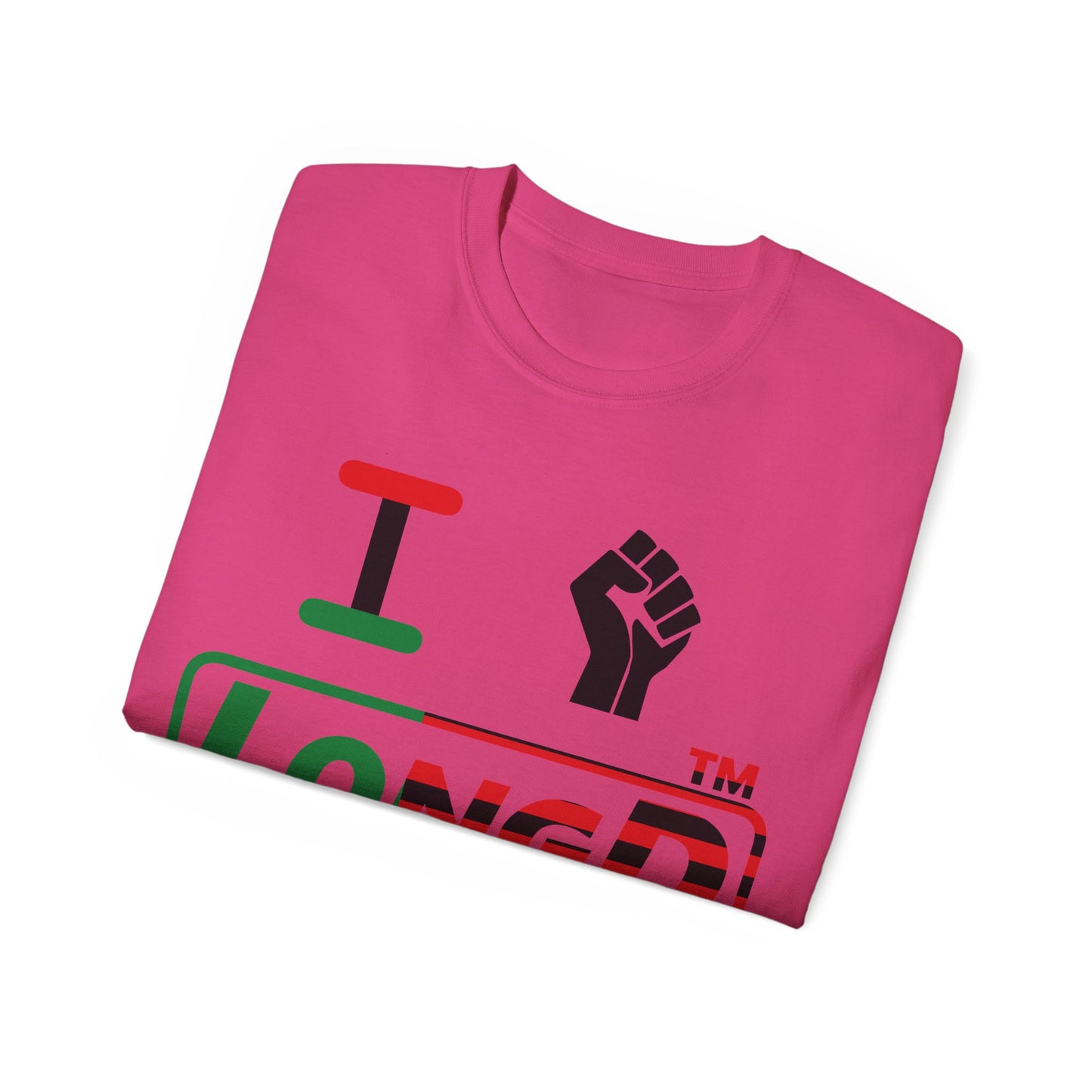 I fist LongD positive flag tag-domain logo cotton tee