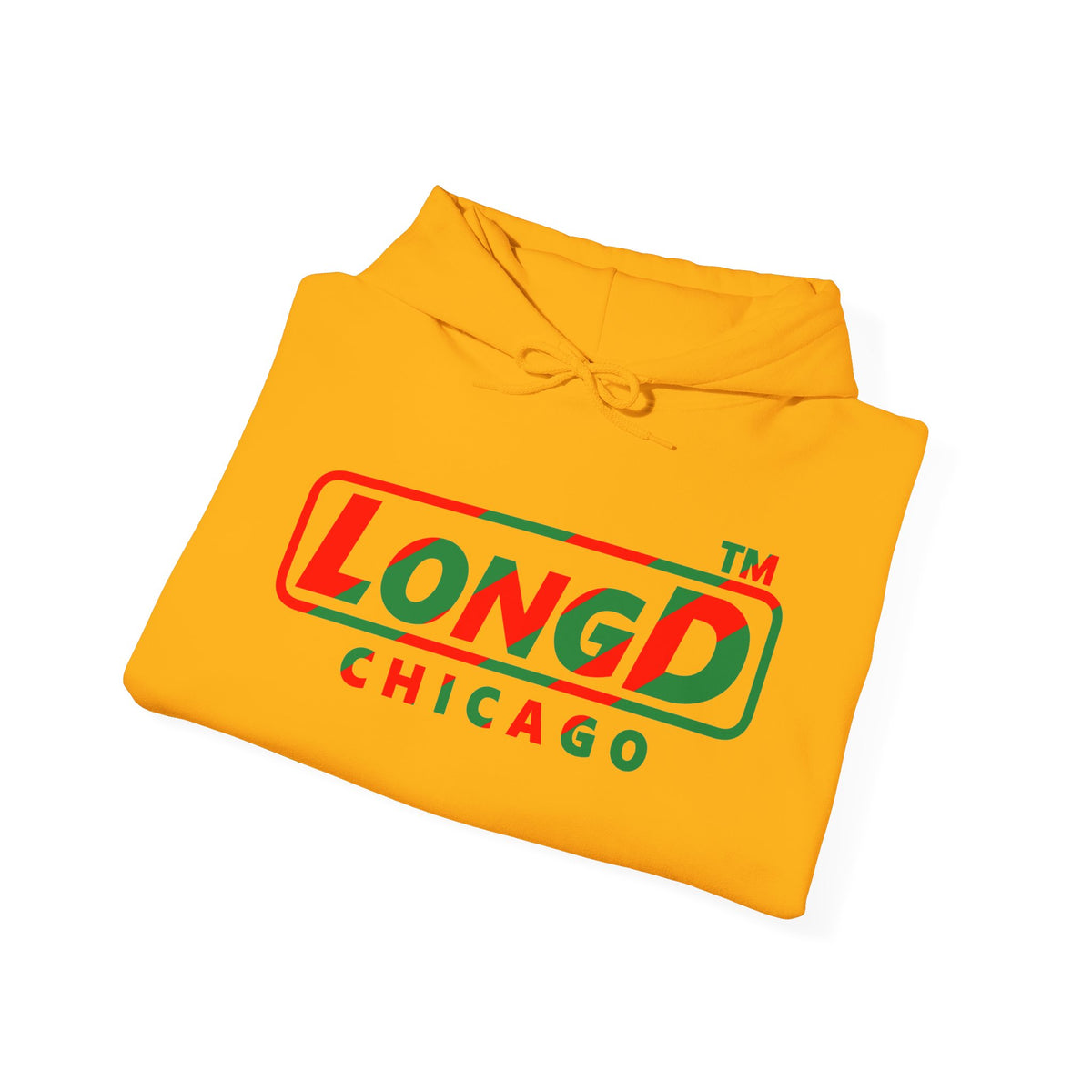 LongD Chicago positive pixel-weighted 6-striped logo (Xmas colors) hoodie