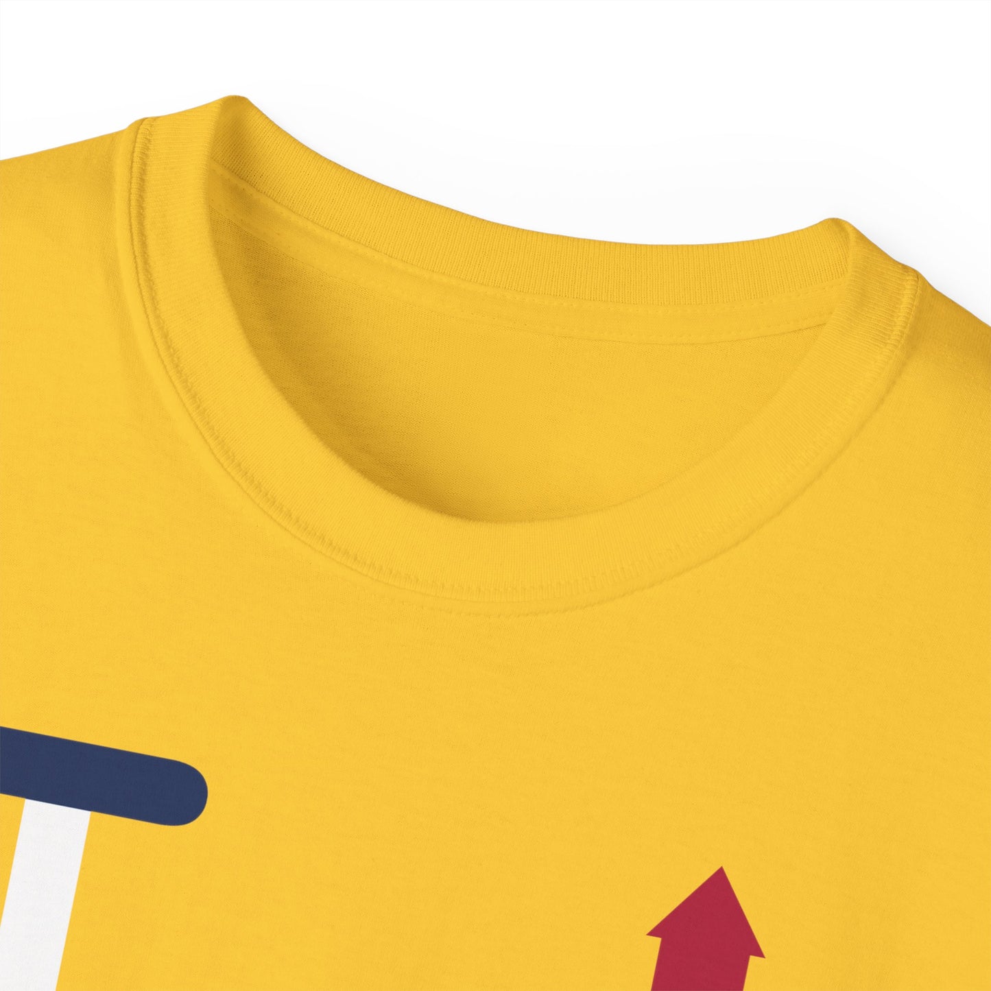 I firecracker LongD negative flag tag-domain logo cotton tee