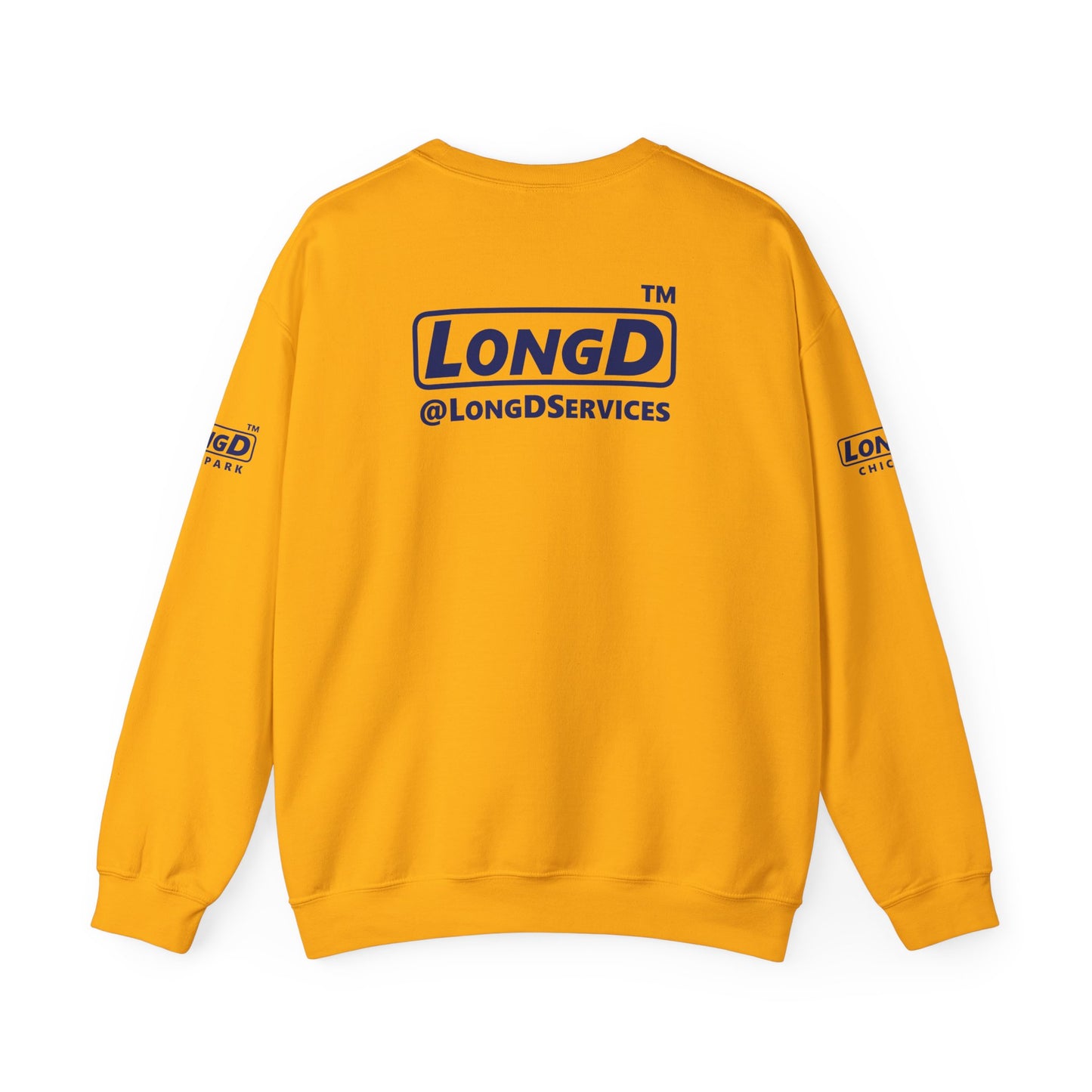 LongD official 4-print Chicago logo crewneck sweatshirt