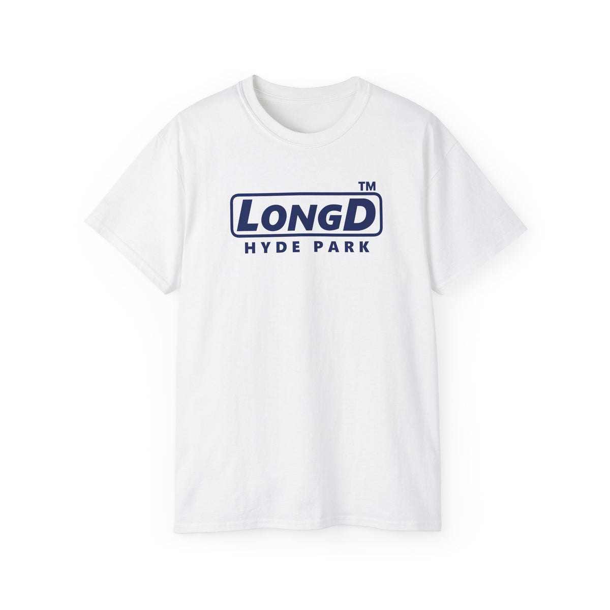 LongD Hyde Park positive basic Navy (002060) logo cotton tee