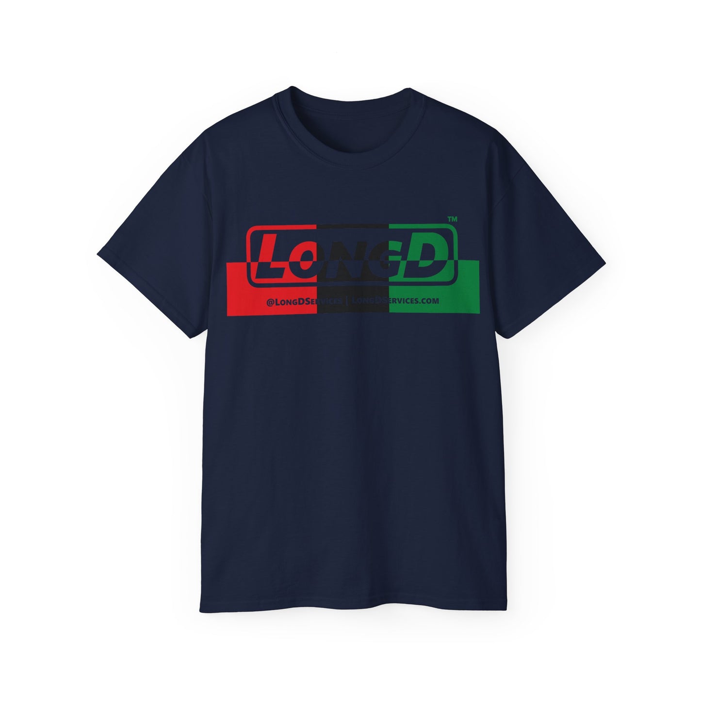 LongD® Logo Cotton Tee Juneteenth positive top negative bottom text
