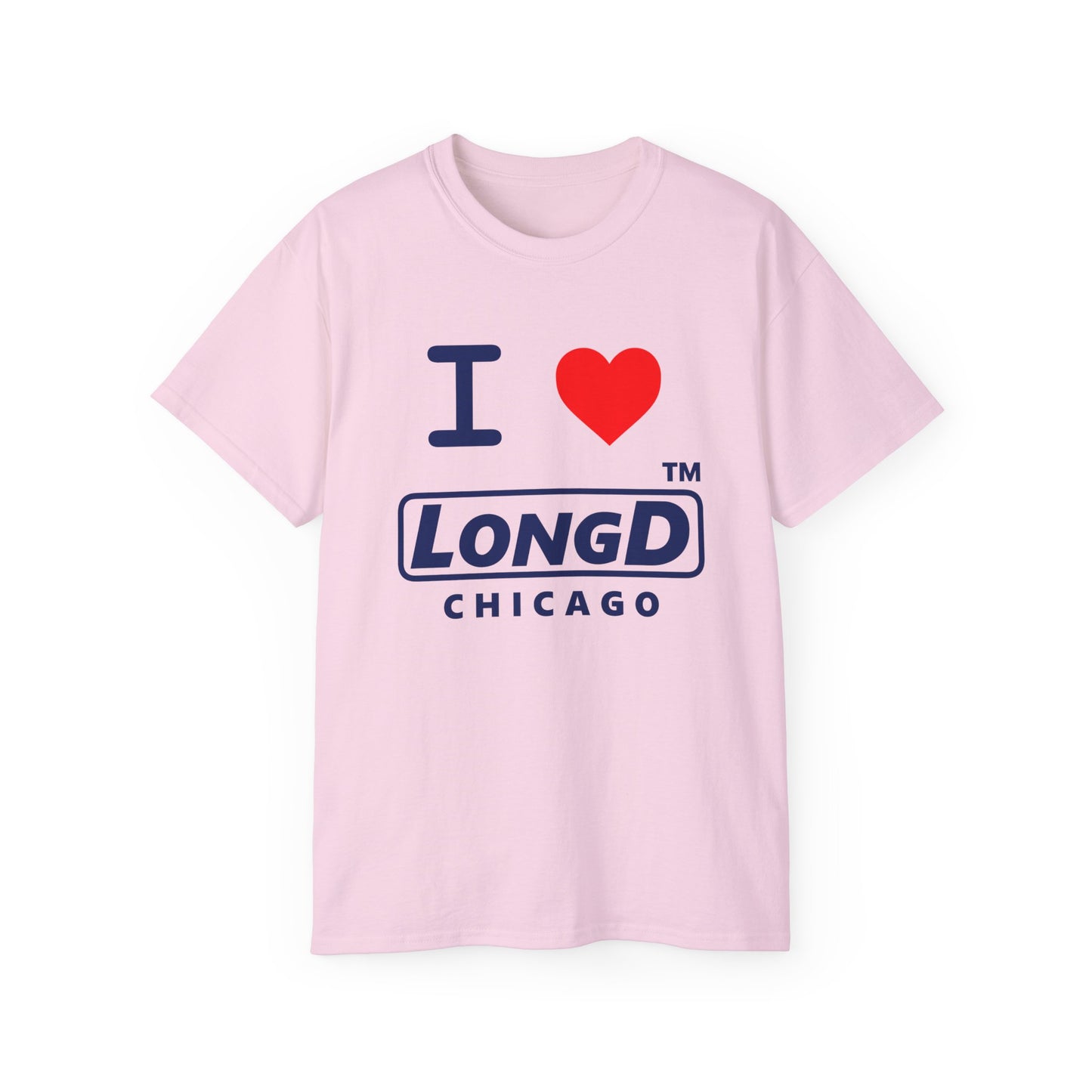 I Luv LongD® Logo Cotton Tee positive official basic Chicago logo